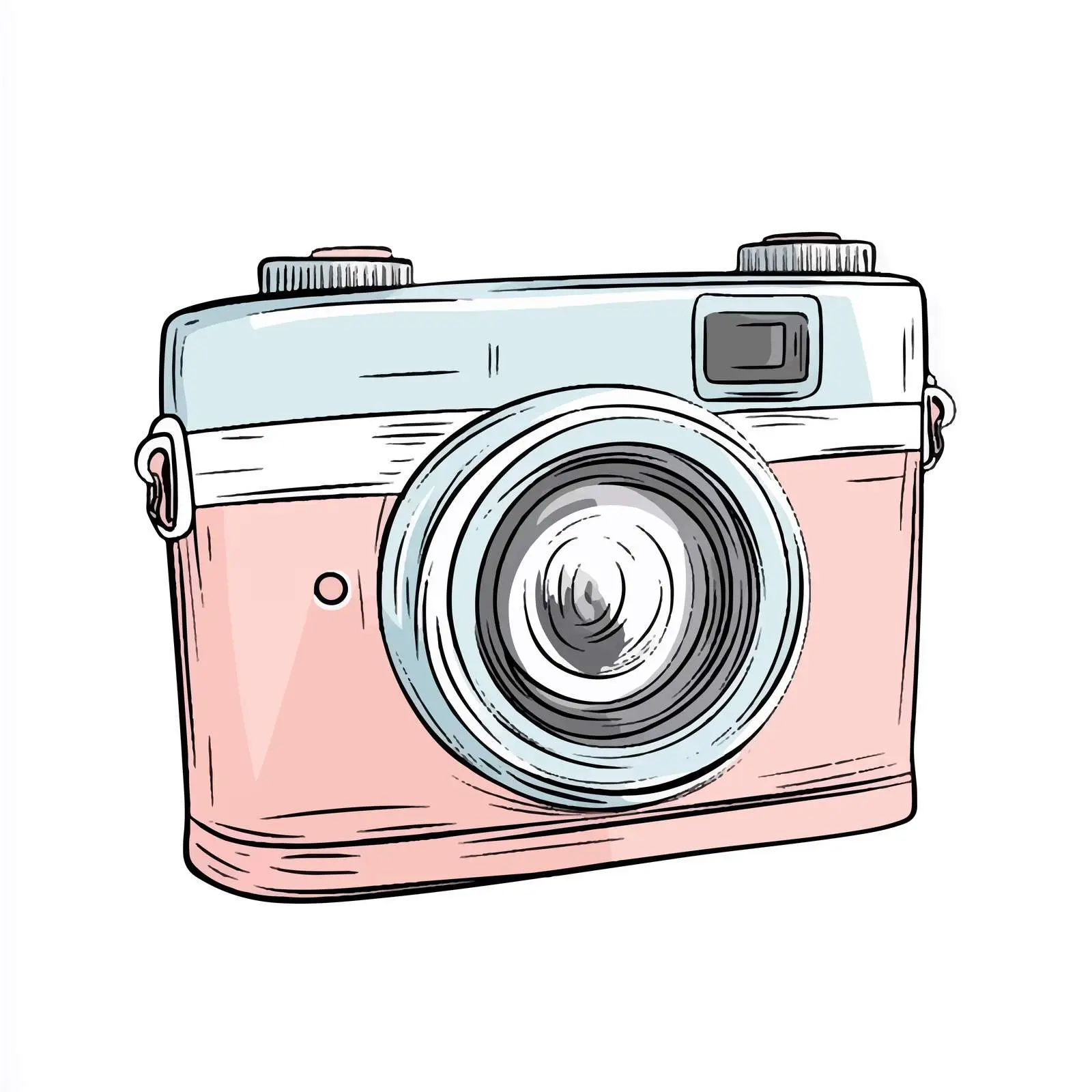 Hand-Drawn Polaroid Camera Sketch – free polaroid image from Dotvec