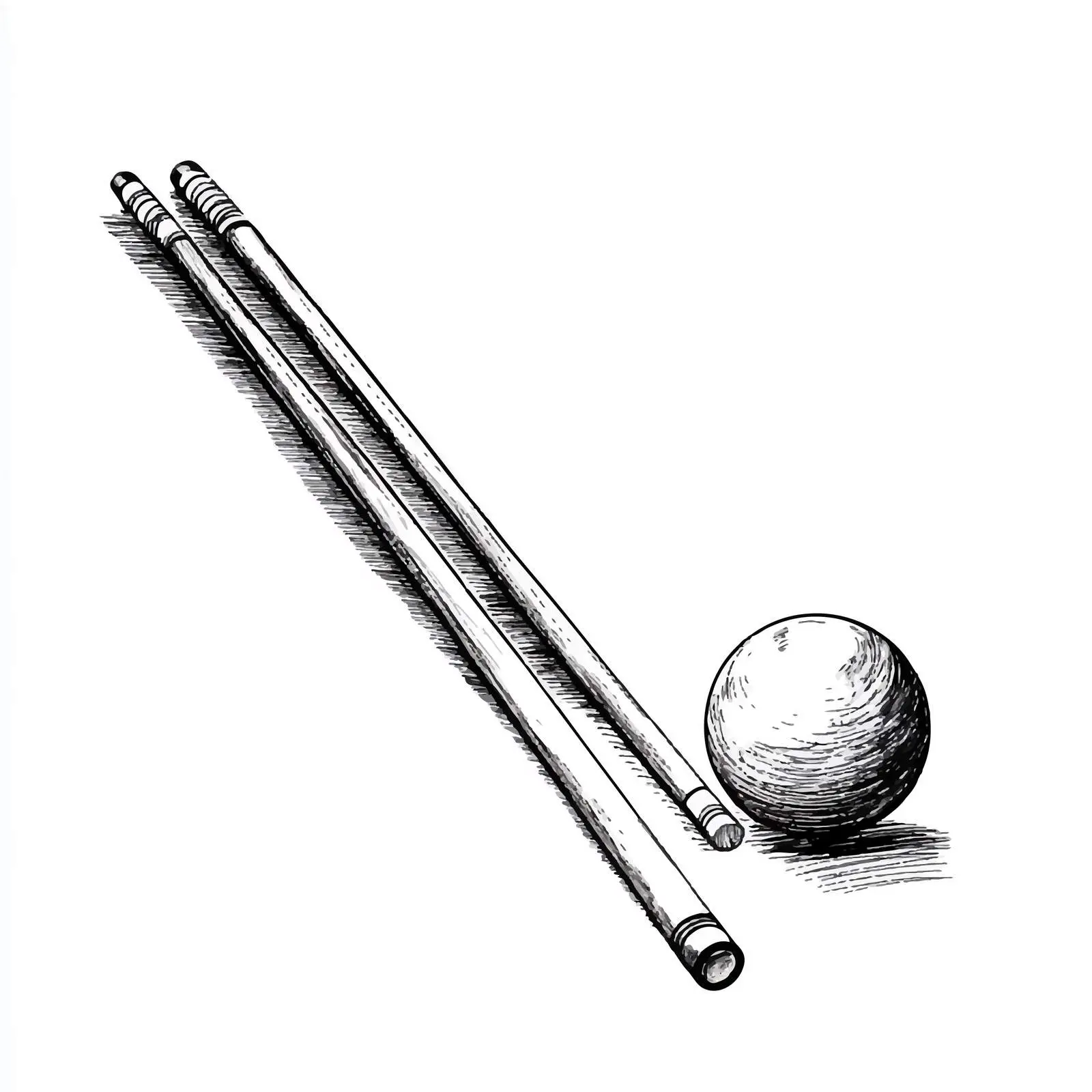 Hand-Drawn Pool Table Brush Sketch – free pool table image from Dotvec