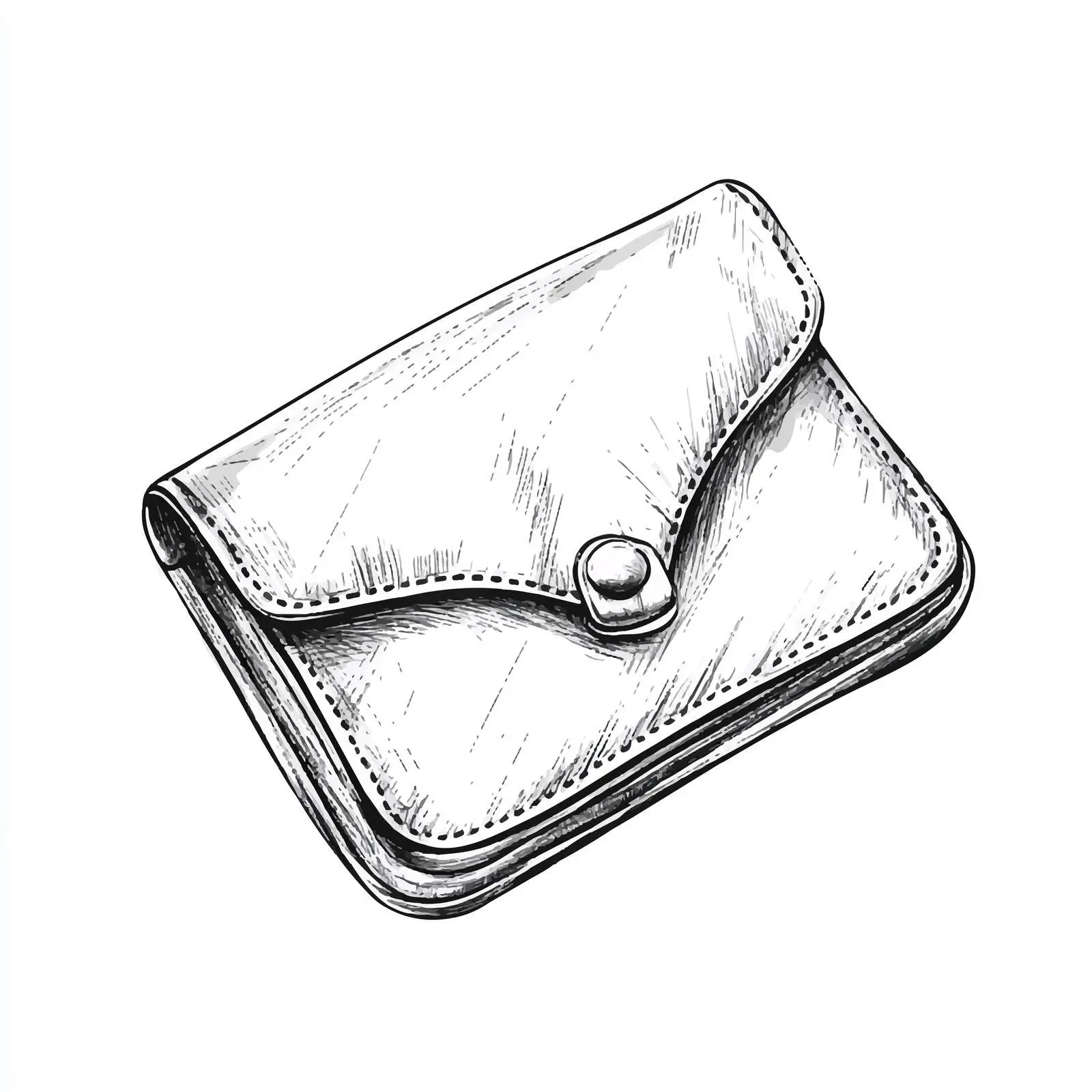 Hand-Drawn Small Women's Purse Illustration – free stylish accessory image from Dotvec