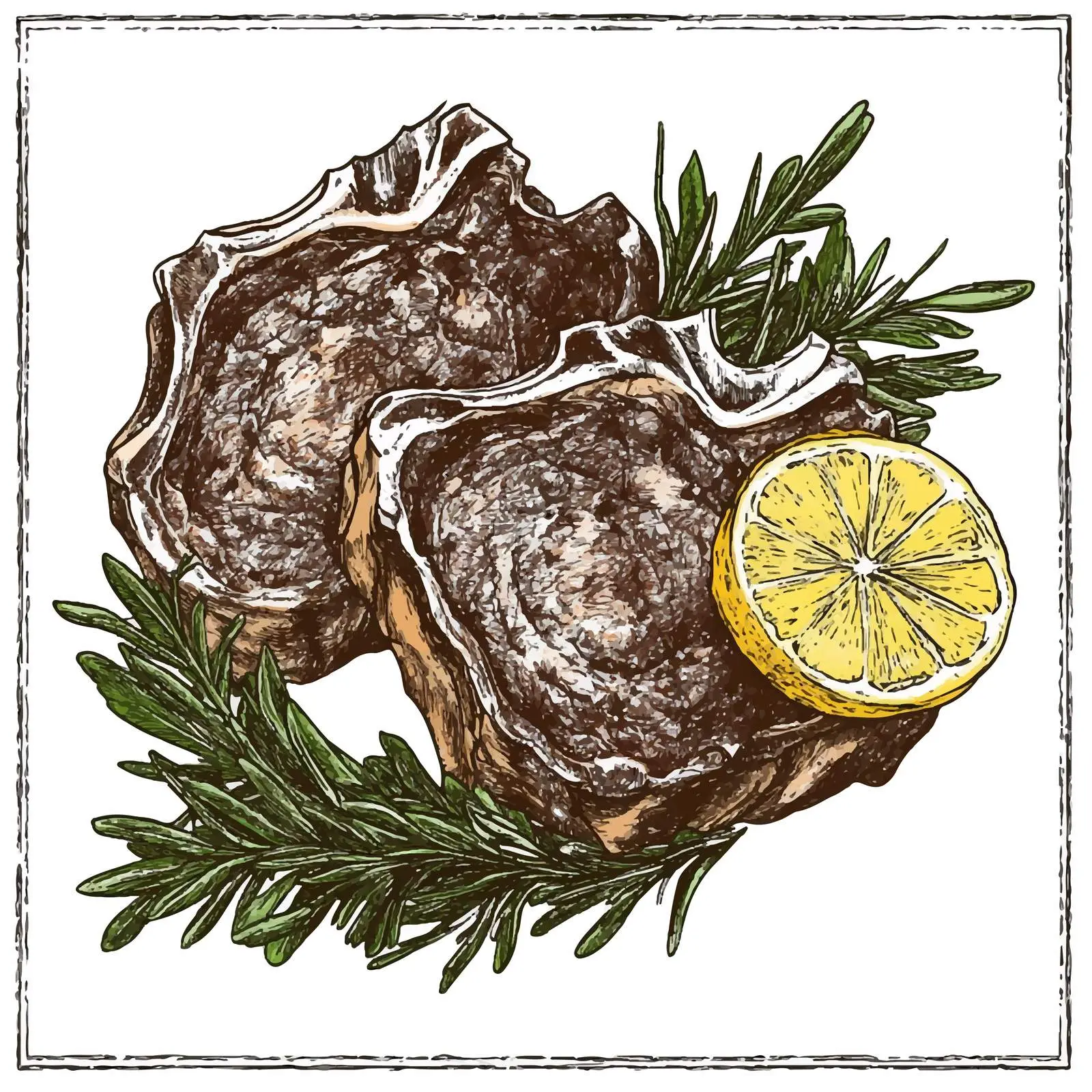 Hand-Drawn Veal Chops Milanese Illustration — free download from Dotvec