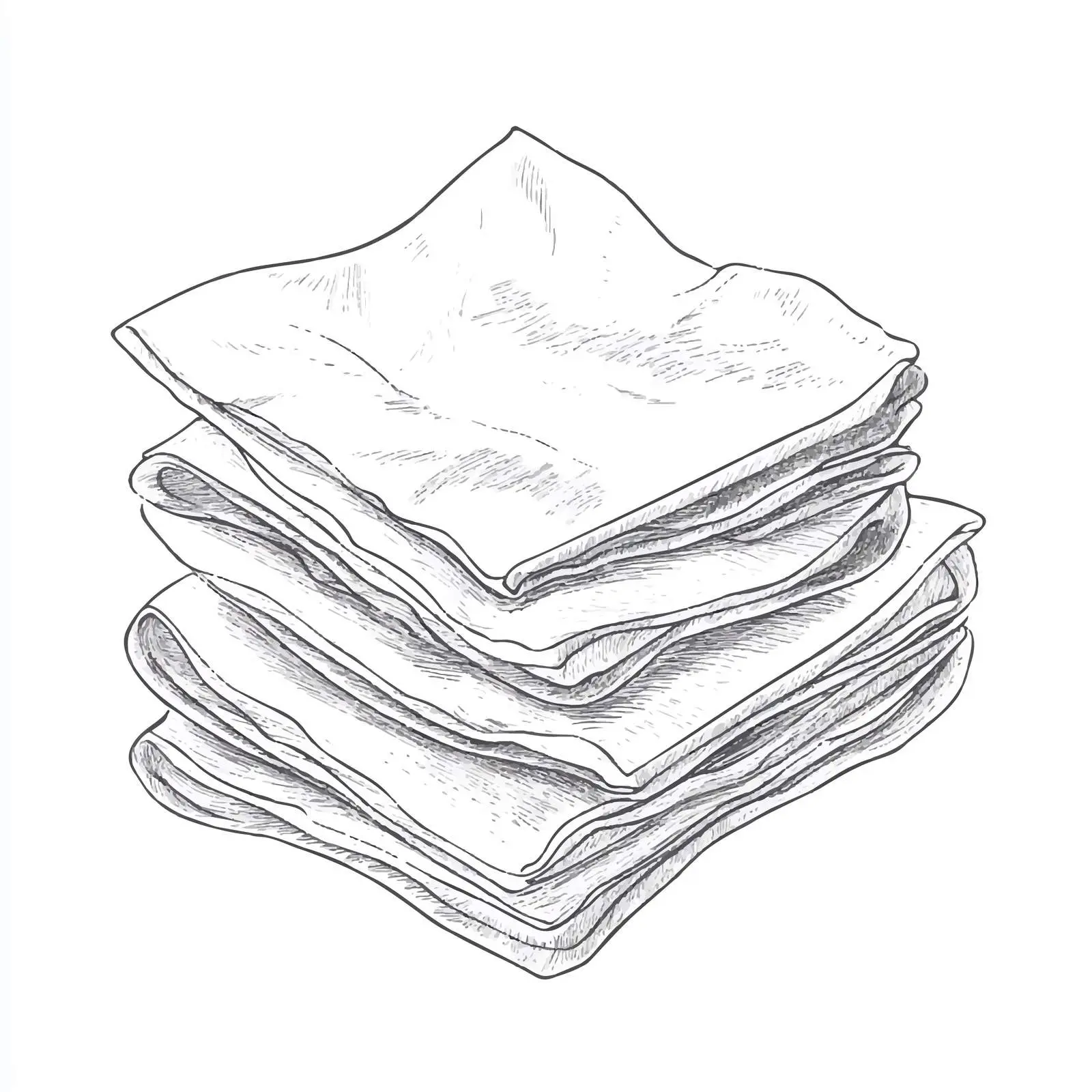 Hand-Drawn Wet Wipes Sketch on White Background — free download from Dotvec