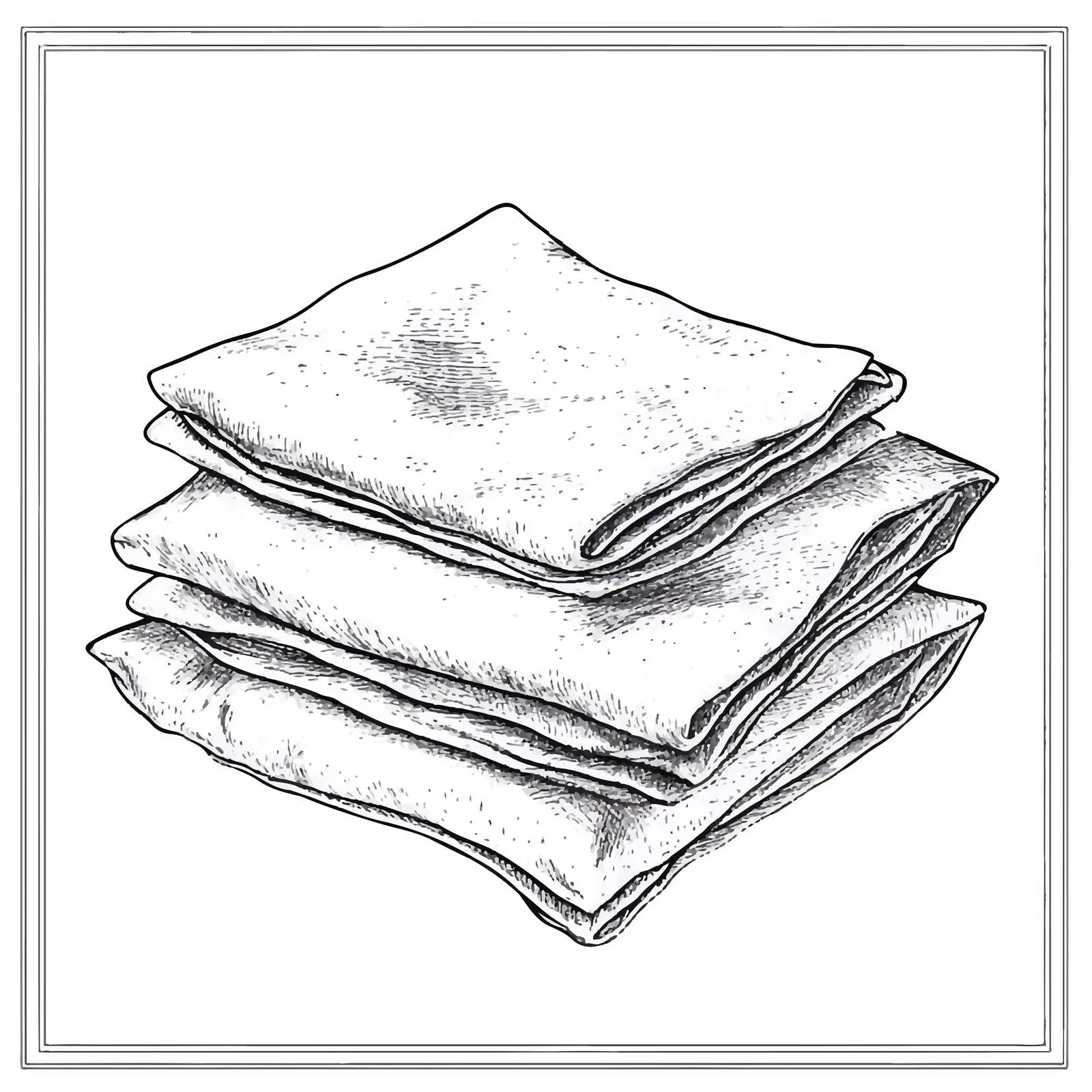 Hand-Drawn Wet Wipes Sketch on White Background – free sketch illustration image from Dotvec