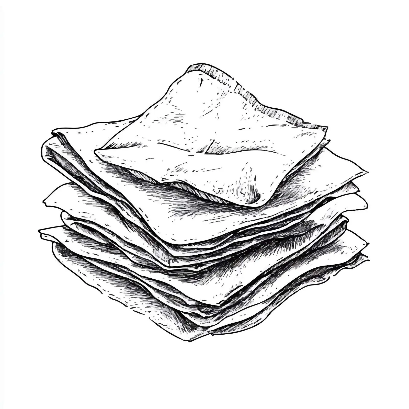 Hand Drawn Sketch of Wet Wipes — free download from Dotvec