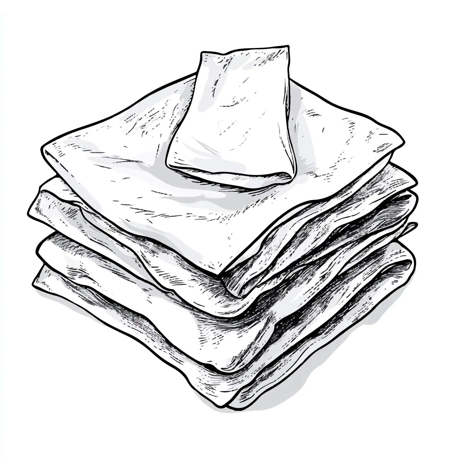 Hand Drawn Wet Wipes Sketch on White Background — free download from Dotvec