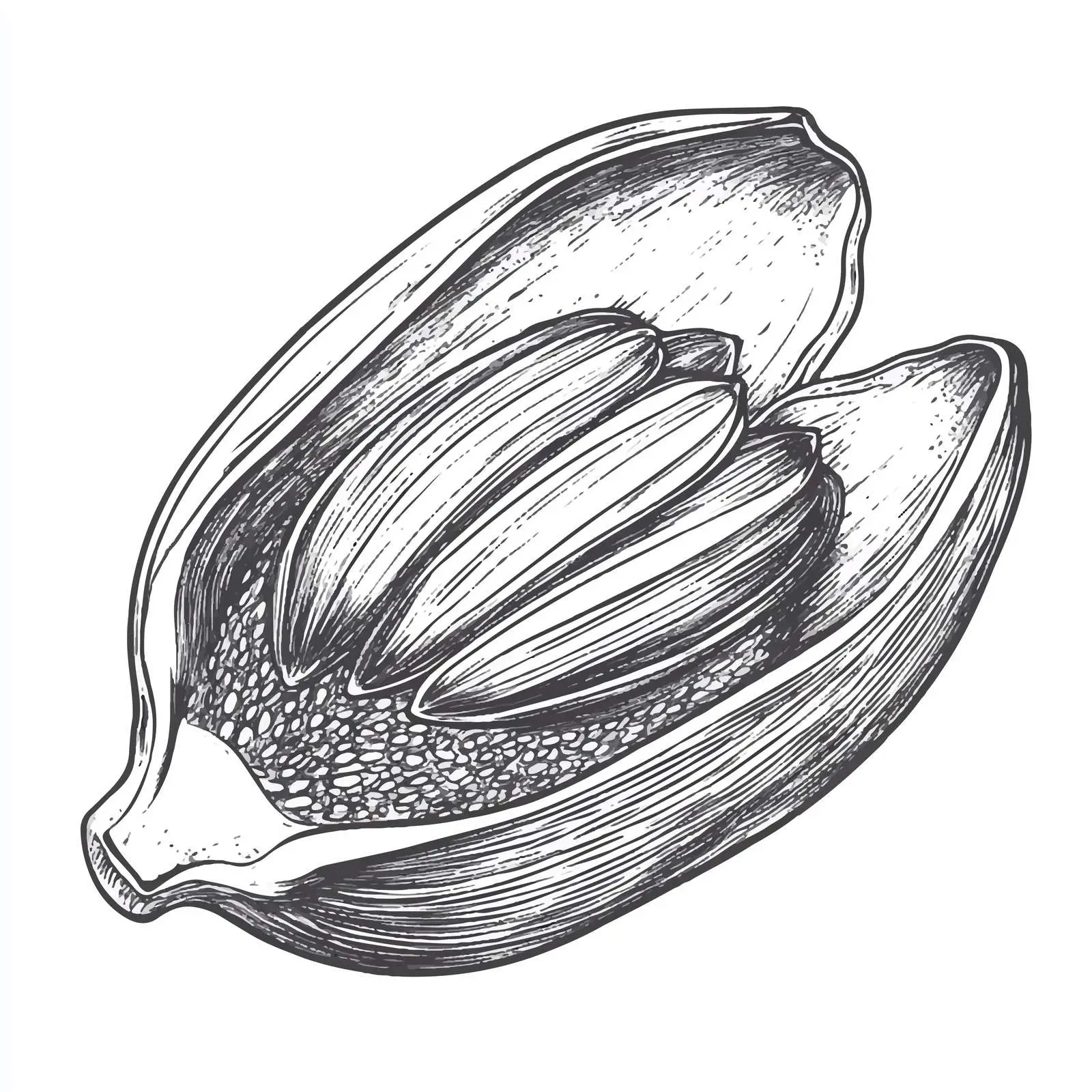 Hand-Drawn Sunflower Seed Vector Illustration — free download from Dotvec