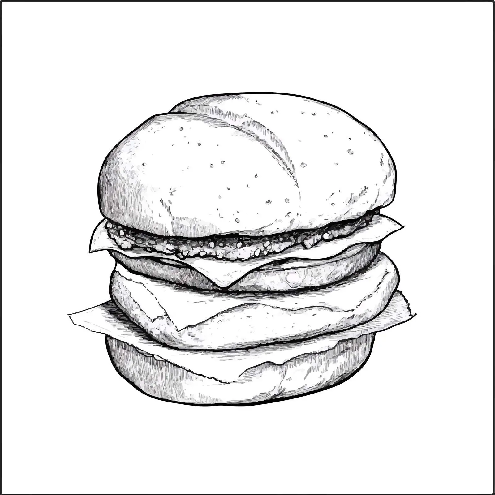 Hand-Drawn Sketches of Various Bread Types – free bagel image from Dotvec