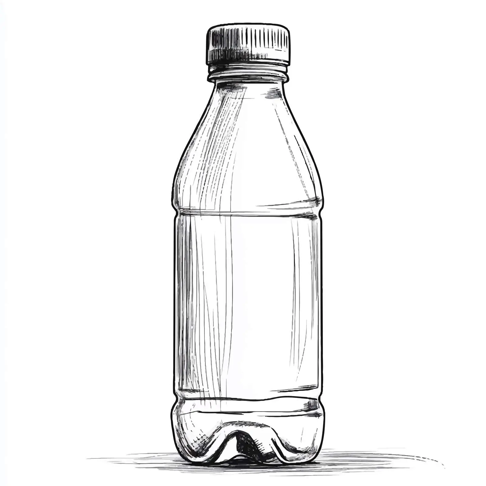 Hand Drawn Sport Water Bottle Sketch — free download from Dotvec