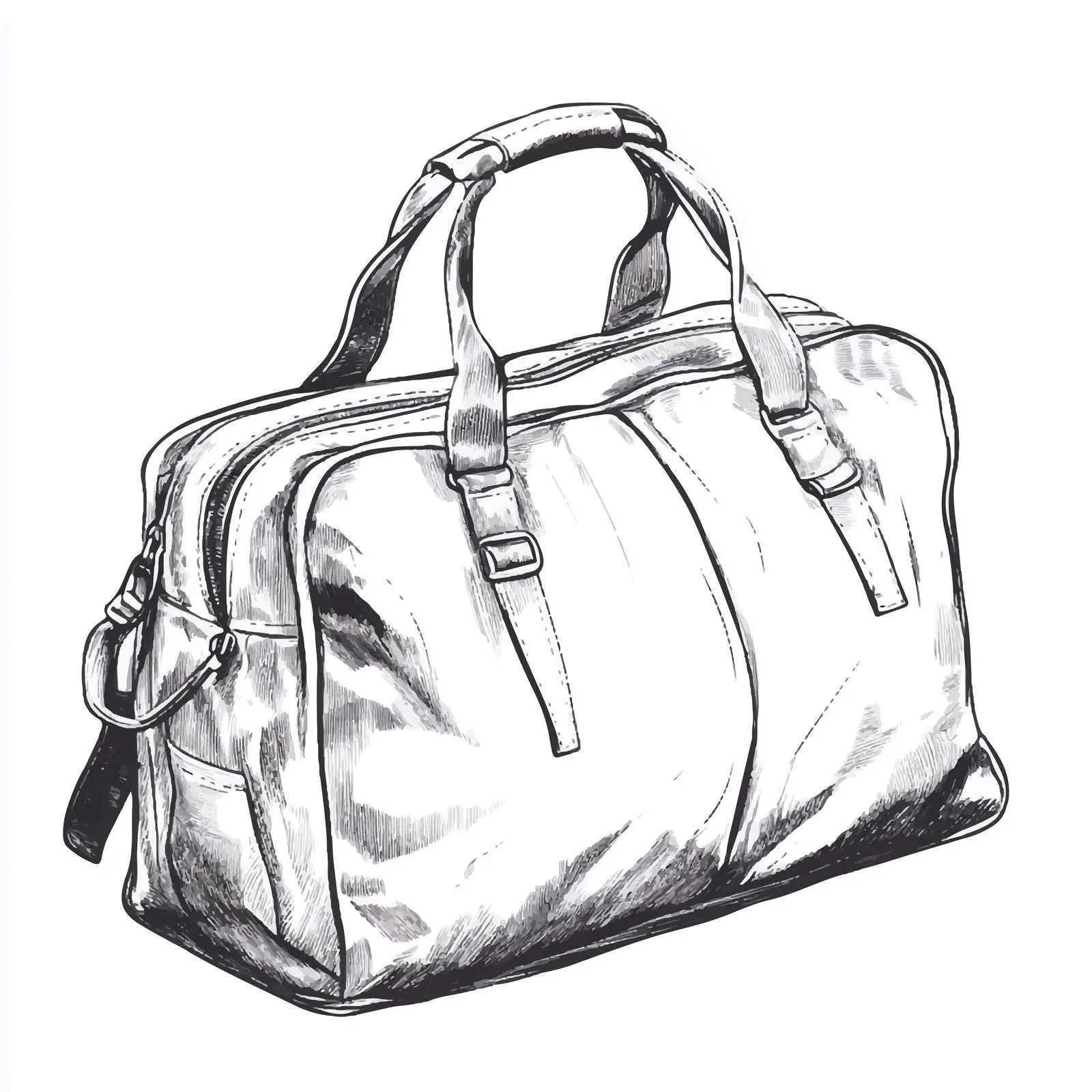 Hand Drawn Sports Bag Sketch Icon — free download from Dotvec