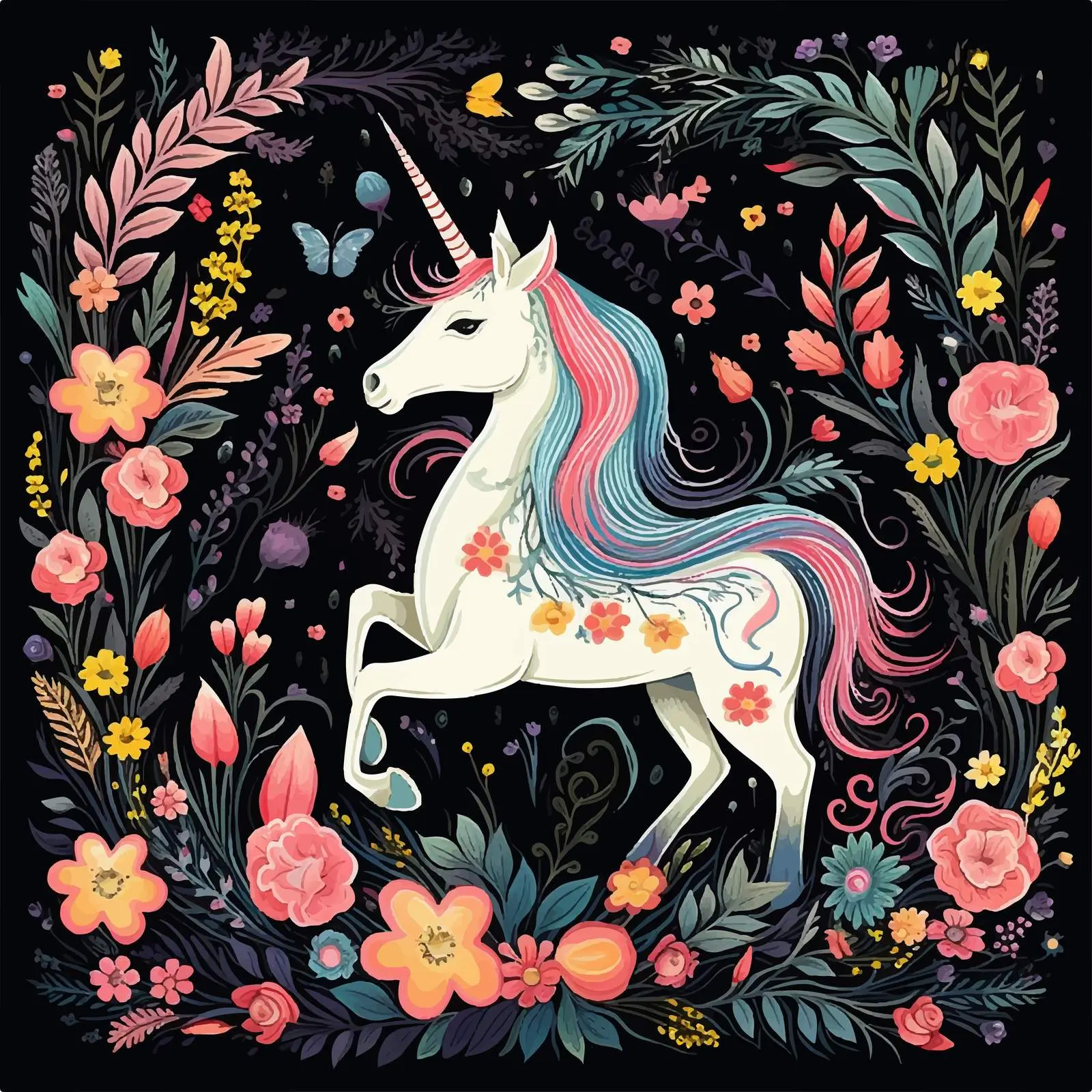 Antique Spring Floral Frames in Medieval Style — free download from Dotvec