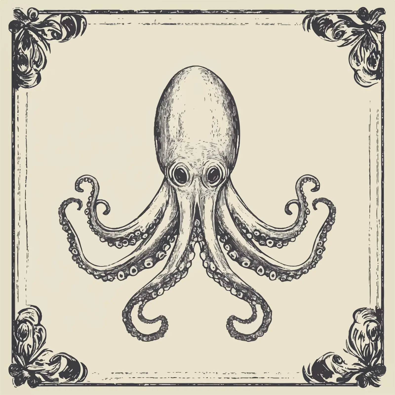 Hand-Drawn Isolated Squid Seafood Vector Illustration — free download from Dotvec
