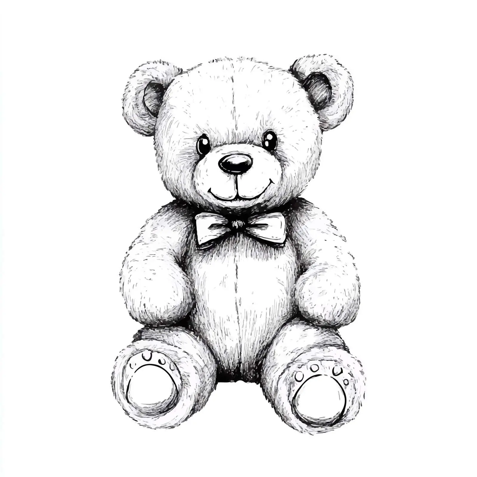 Hand Drawn Teddy Bear Vector Sketch — free download from Dotvec