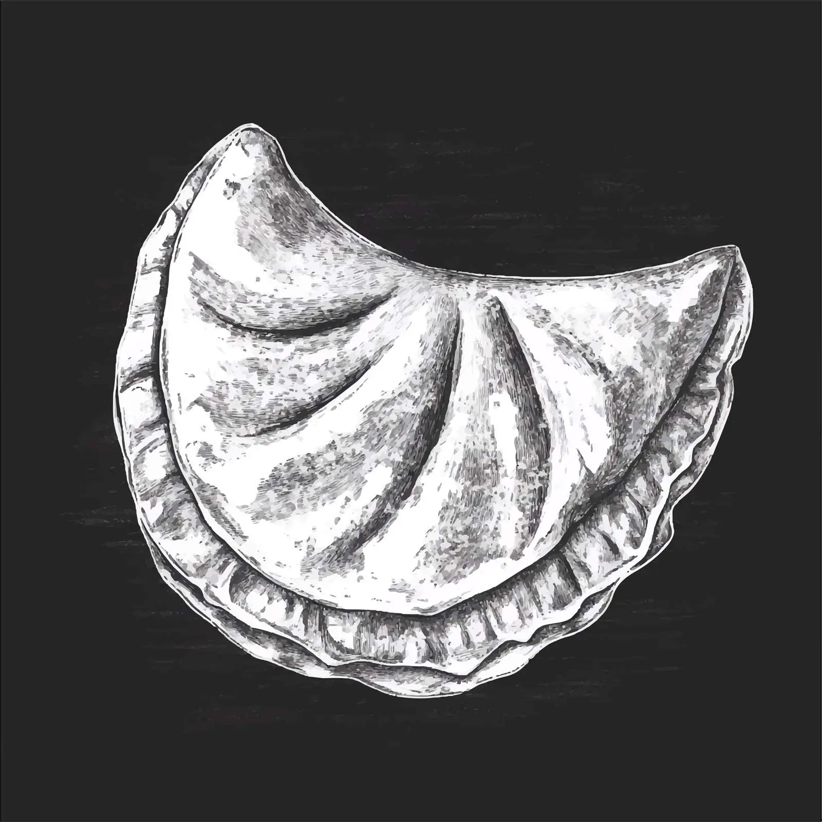 Hand-Drawn Turkish Borek Sketch on Chalkboard – free traditional dish image from Dotvec