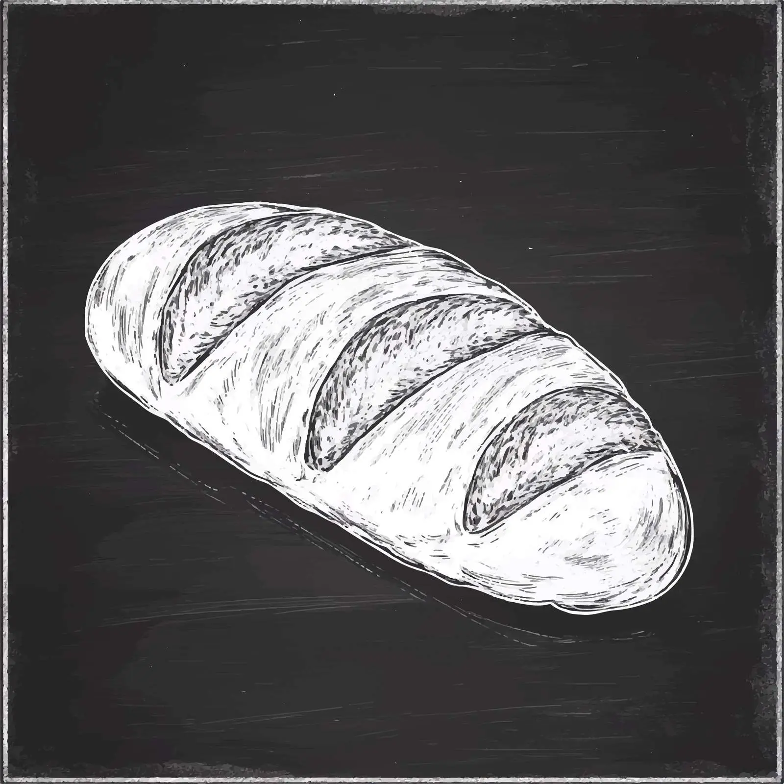 Hand Drawn Turkish Bread Sketch on Chalkboard — free download from Dotvec
