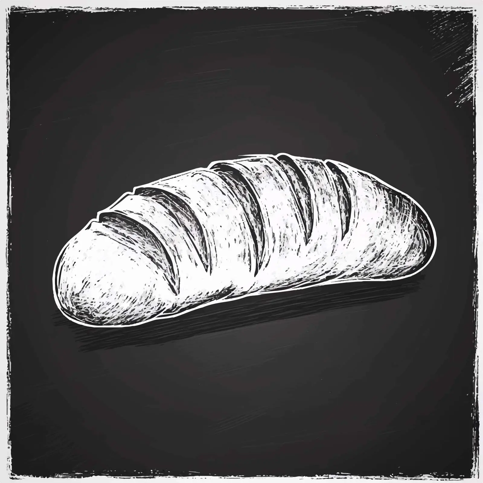 Hand-Drawn Turkish Bread Sketch on Chalkboard — free download from Dotvec