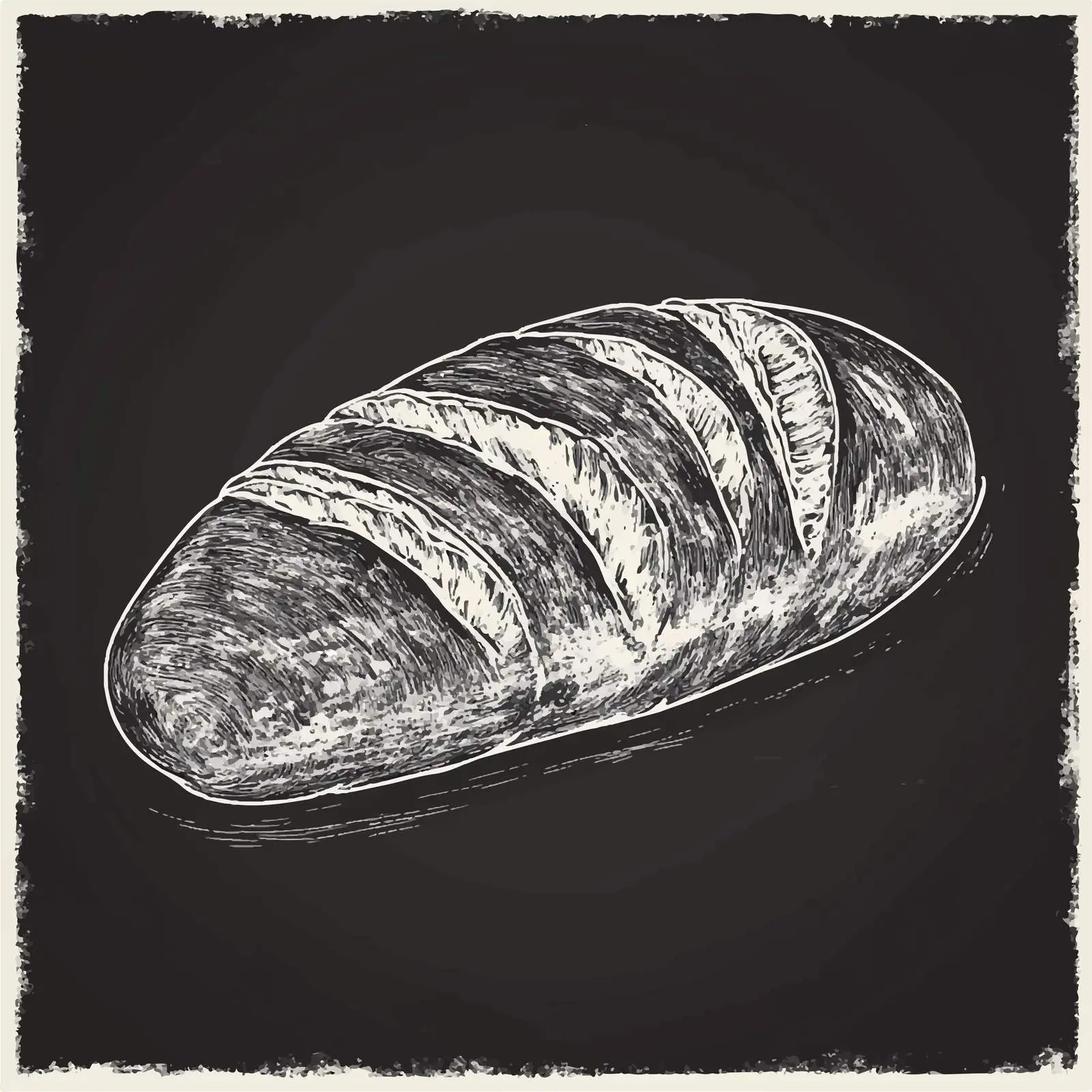 Hand-Drawn Turkish Bread Sketch on Chalkboard — free download from Dotvec