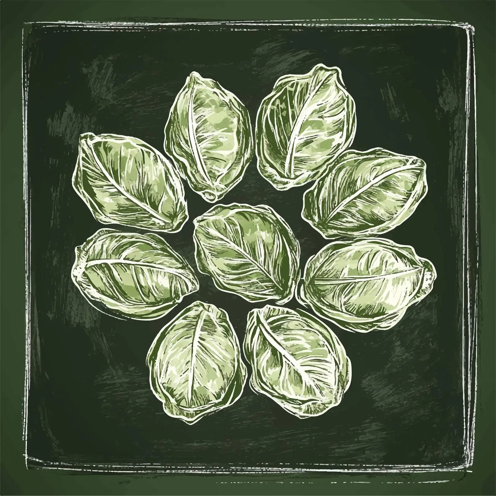 Hand-Drawn Turkish Dolma Sketch on Chalkboard – free traditional dish image from Dotvec