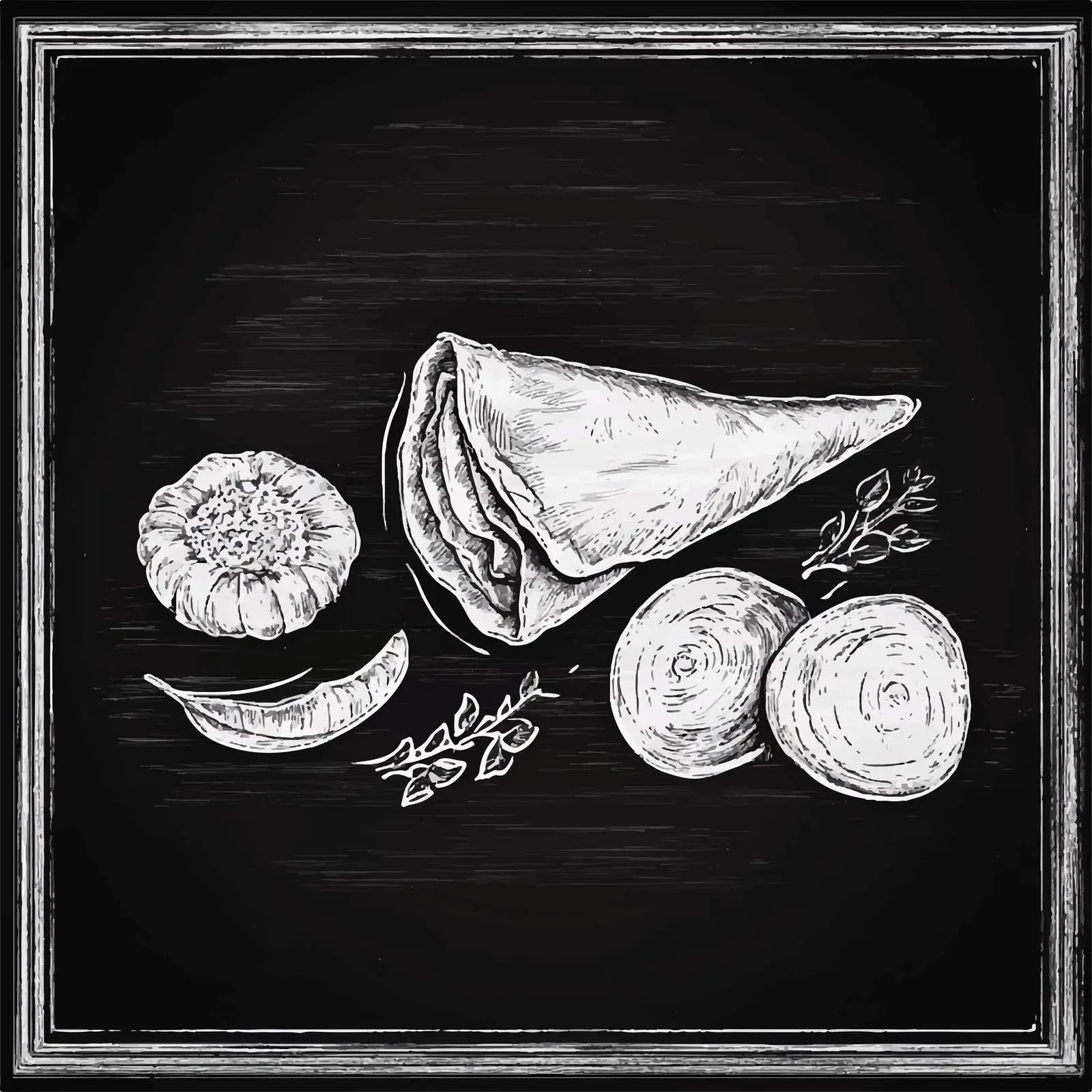 Hand-Drawn Turkish Lahmajun Sketch Vector — free download from Dotvec