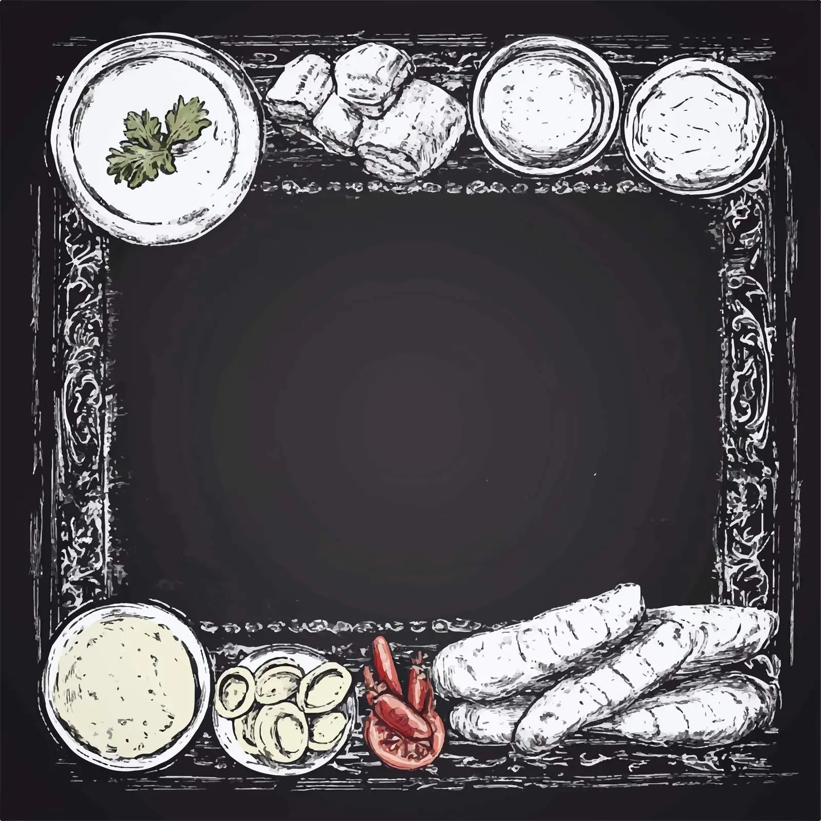 Hand Drawn Turkish Lahmajun Sketch Vector – free traditional dish image from Dotvec