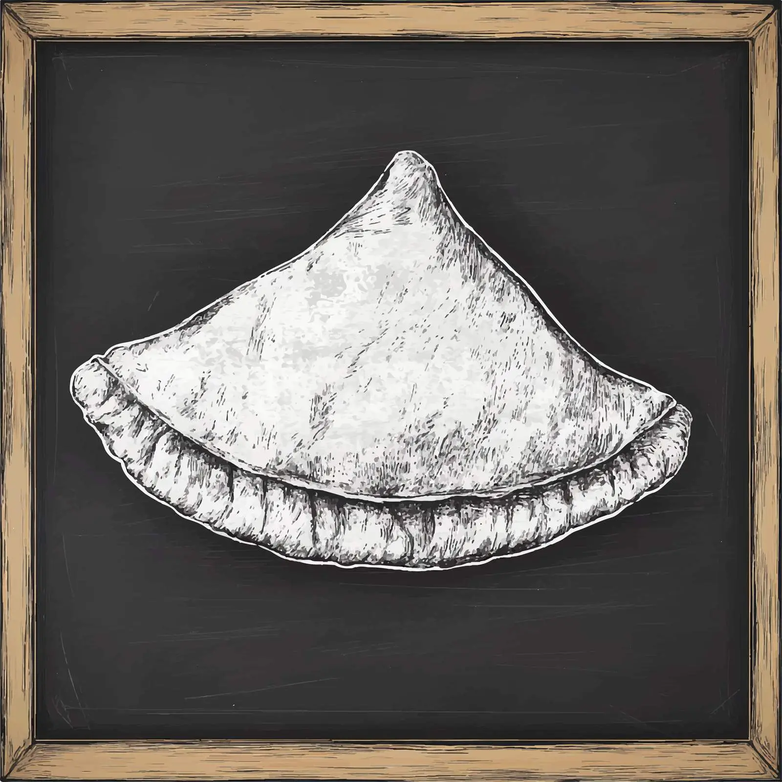 Hand-Drawn Turkish Simit Sketch on Chalkboard — free download from Dotvec