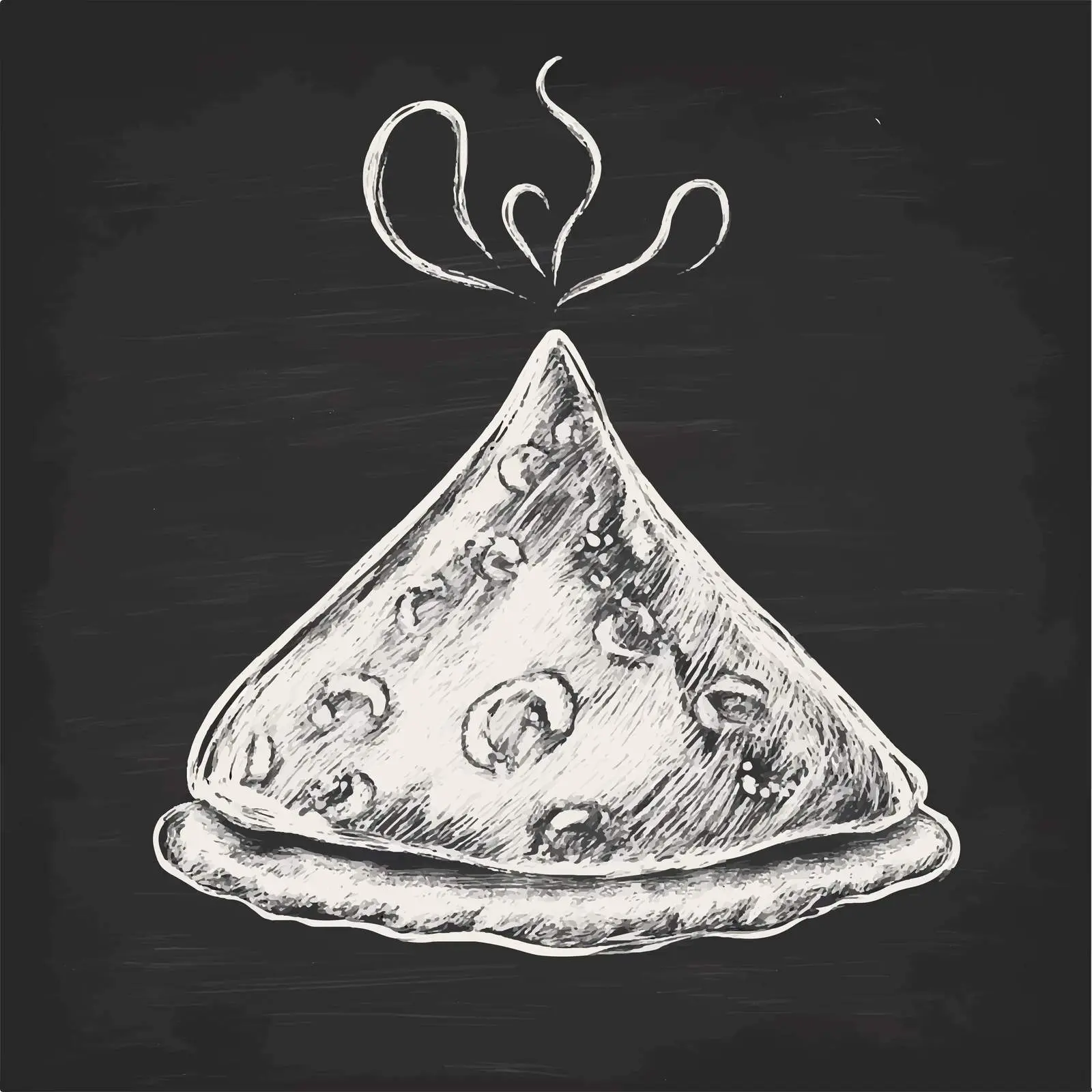 Hand-Drawn Turkish Simit Sketch on Chalkboard — free download from Dotvec