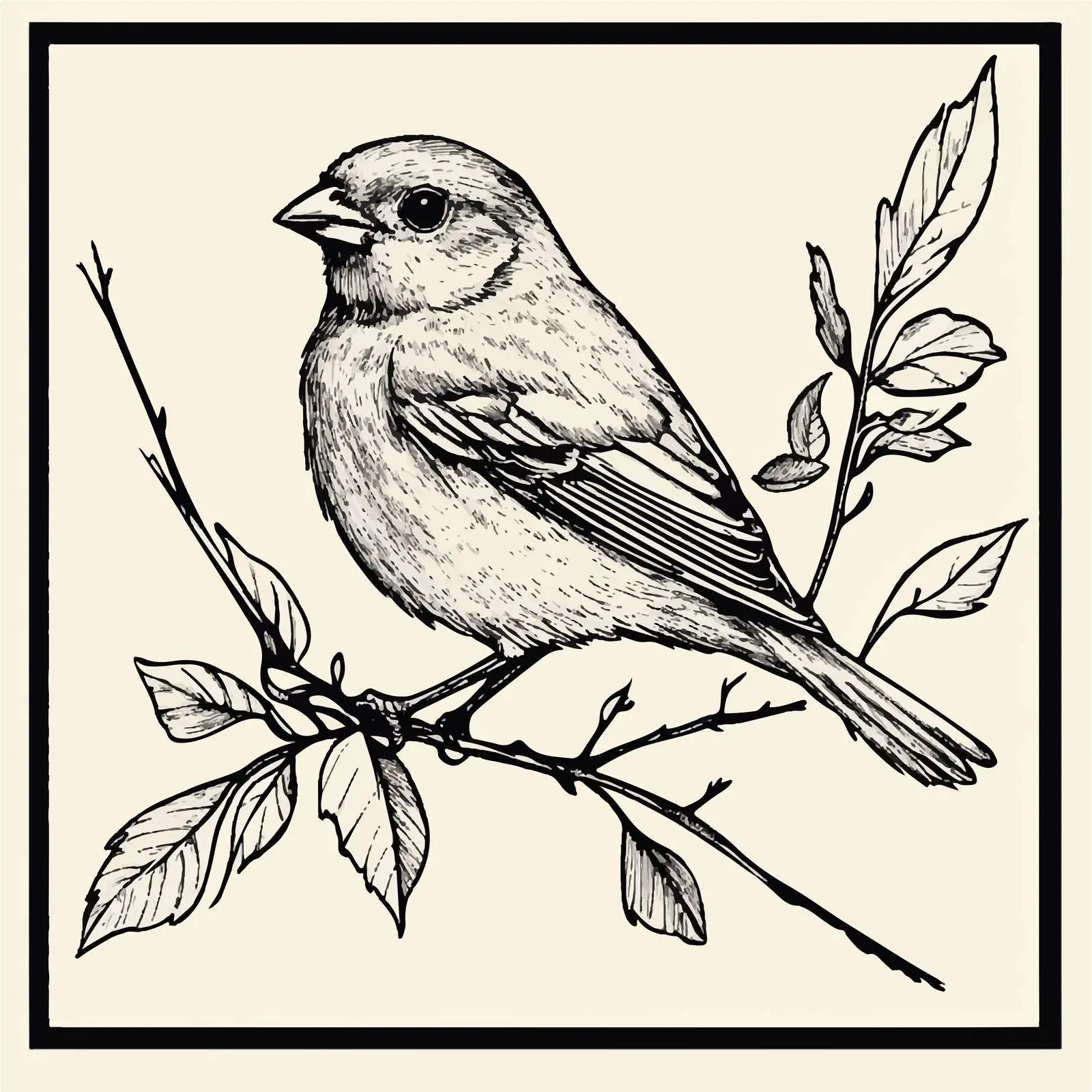 Hand Drawn Bird Vector Illustration — free download from Dotvec