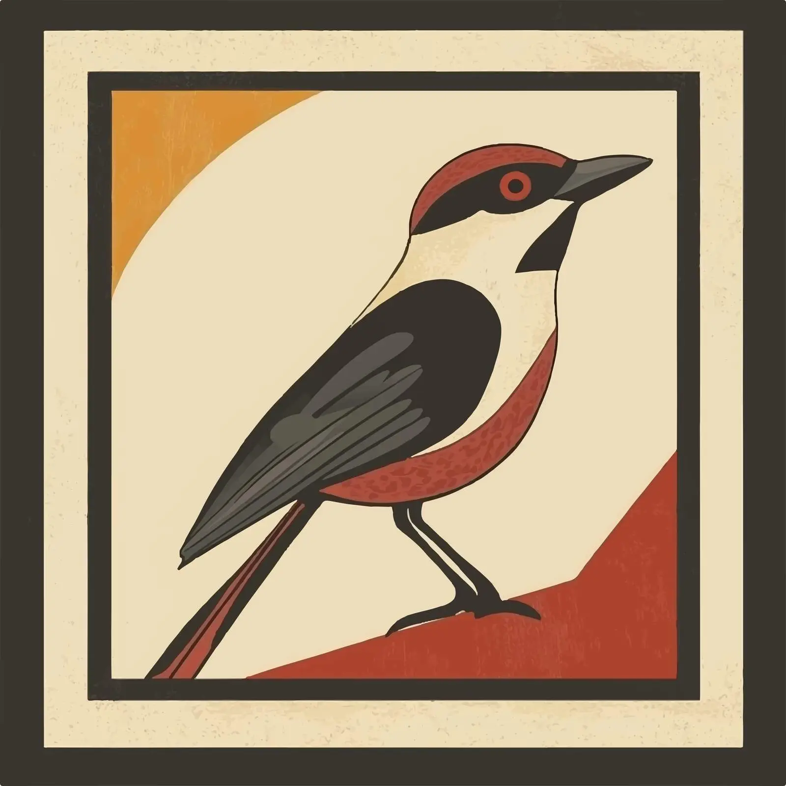 Flat Hand-Drawn Vector Bird Illustration — free download from Dotvec