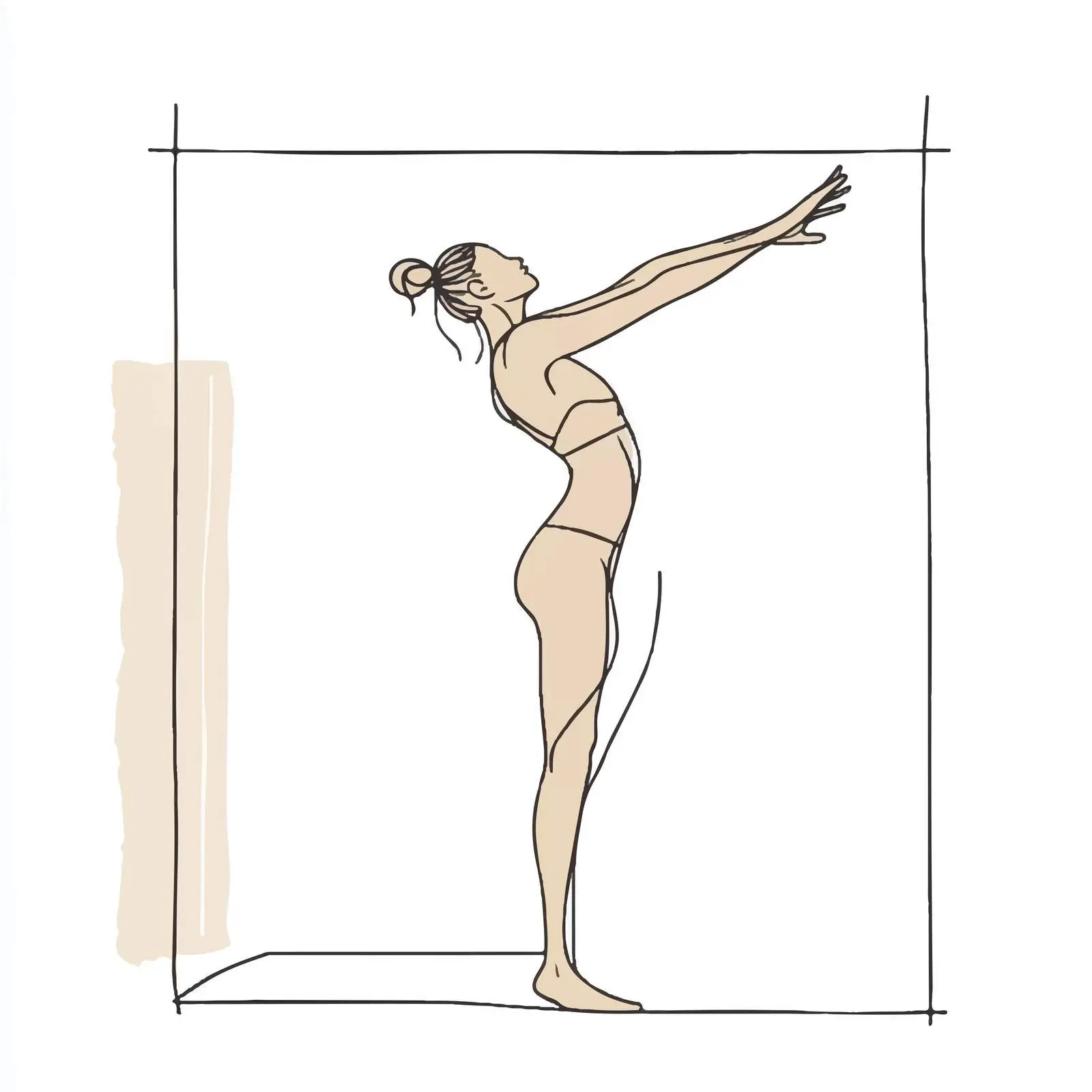 Woman Practicing Yoga Stretching Exercise Vector Art – free oxygen image from Dotvec