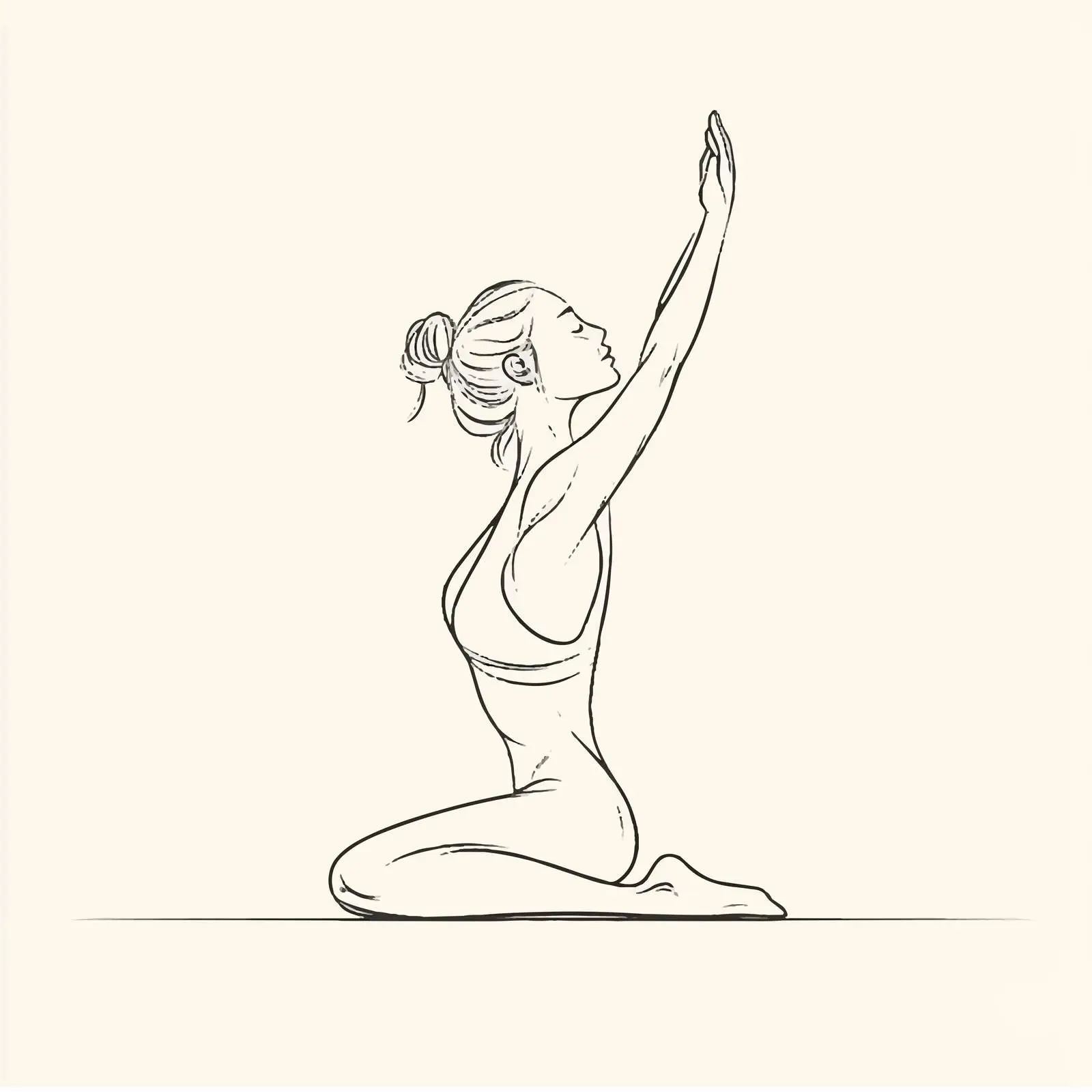 Woman Stretching in Ustrasana Yoga Pose — free download from Dotvec