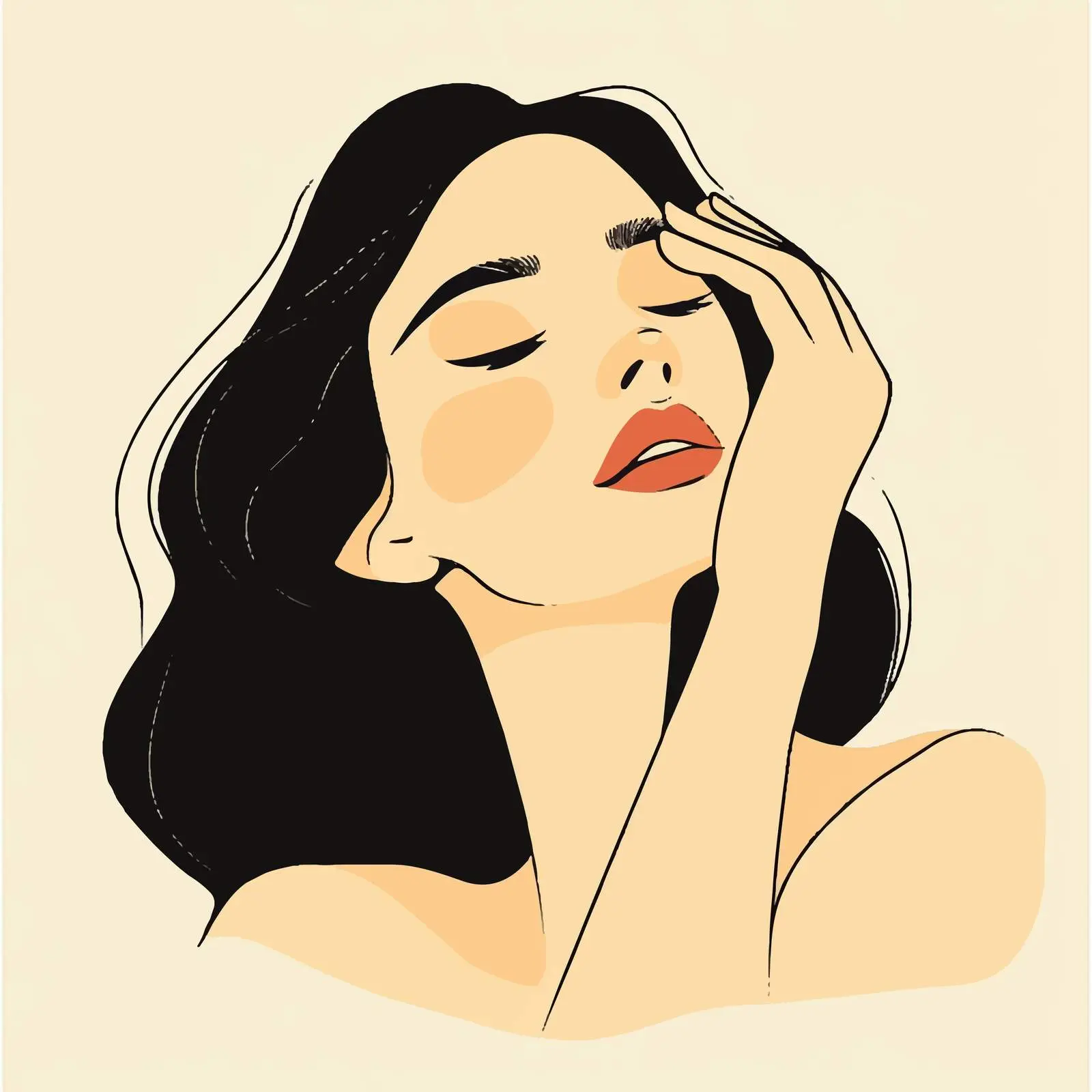 Hand-Drawn Women's Flat Vector Illustration — free download from Dotvec