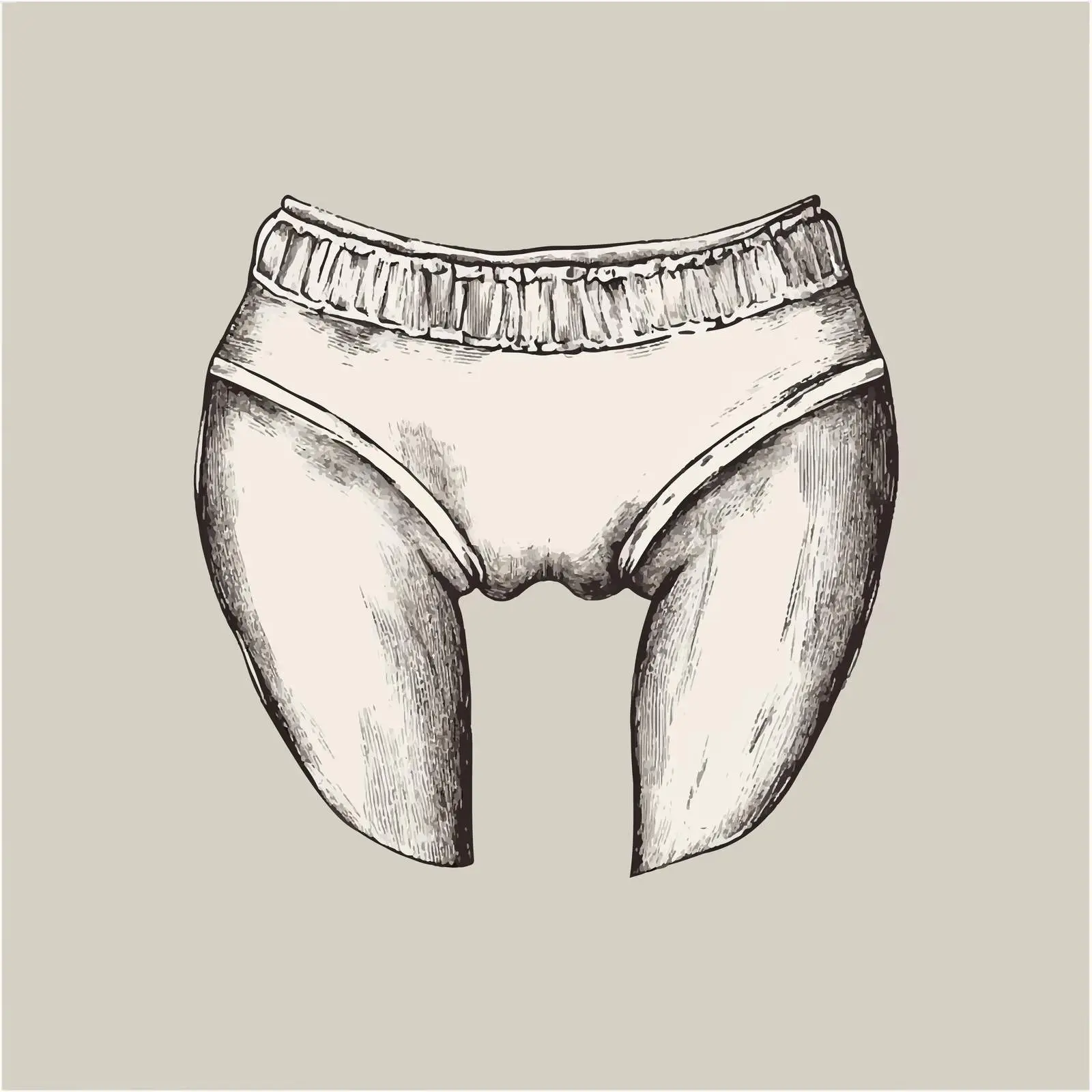 Hand-Drawn Women's Underwear Sketch Vector — free download from Dotvec