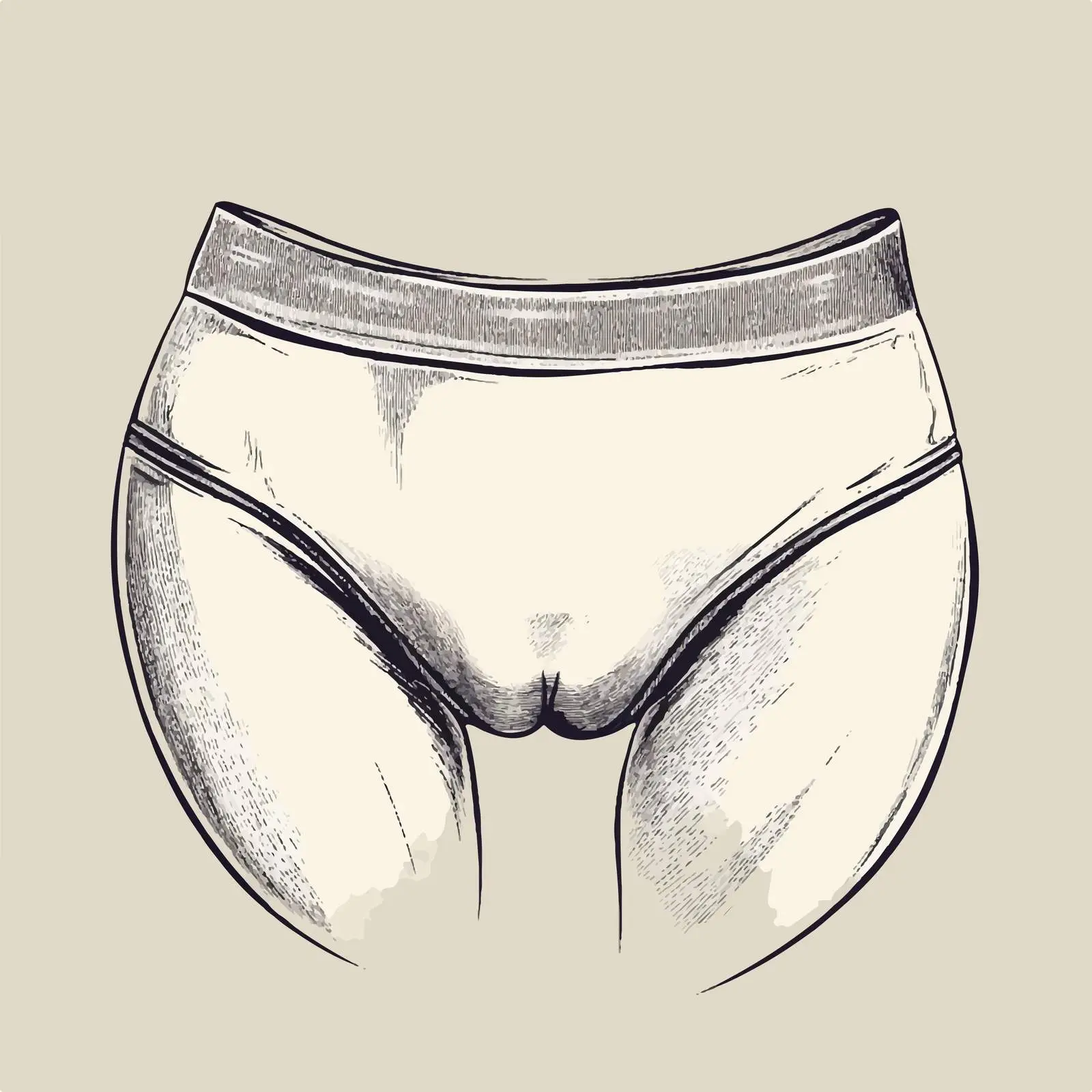 Hand-Drawn Women's Underwear Sketch Vector Art — free download from Dotvec