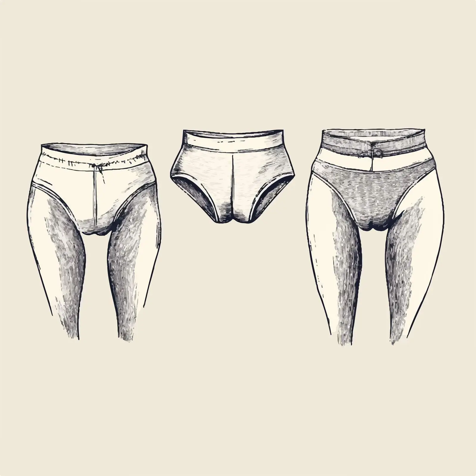 Hand Drawn Women's Underwear Sketch Vector Design — free download from Dotvec