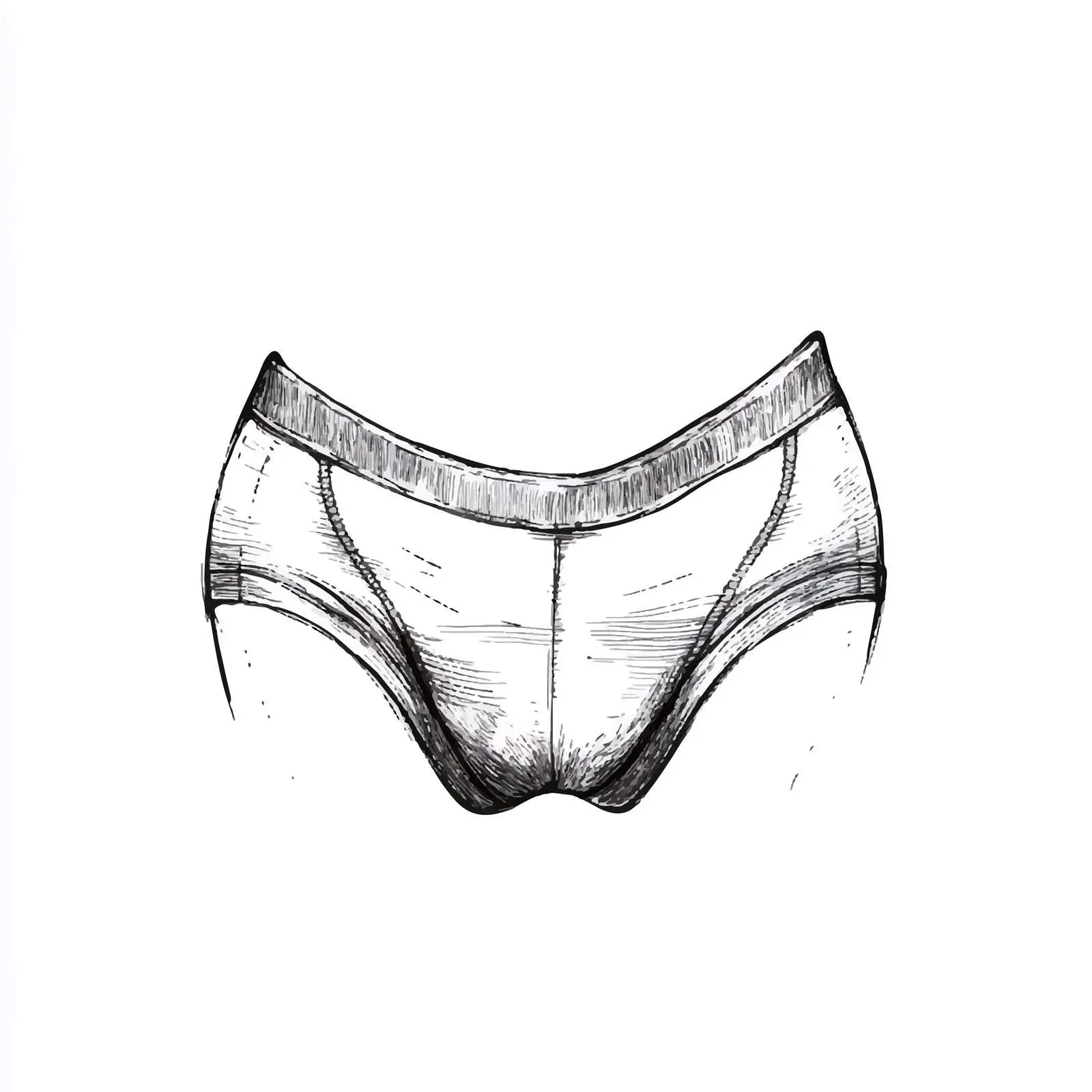 Hand Drawn Women's Underwear Sketch Design — free download from Dotvec