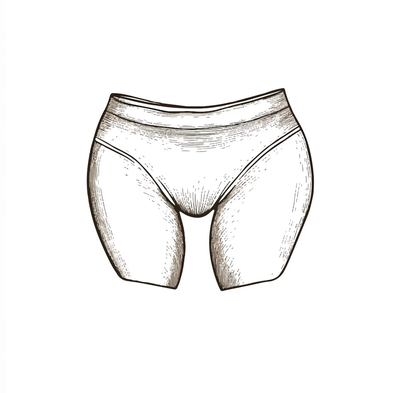 Hand Drawn Women's Underwear Sketch Illustration — free download from Dotvec