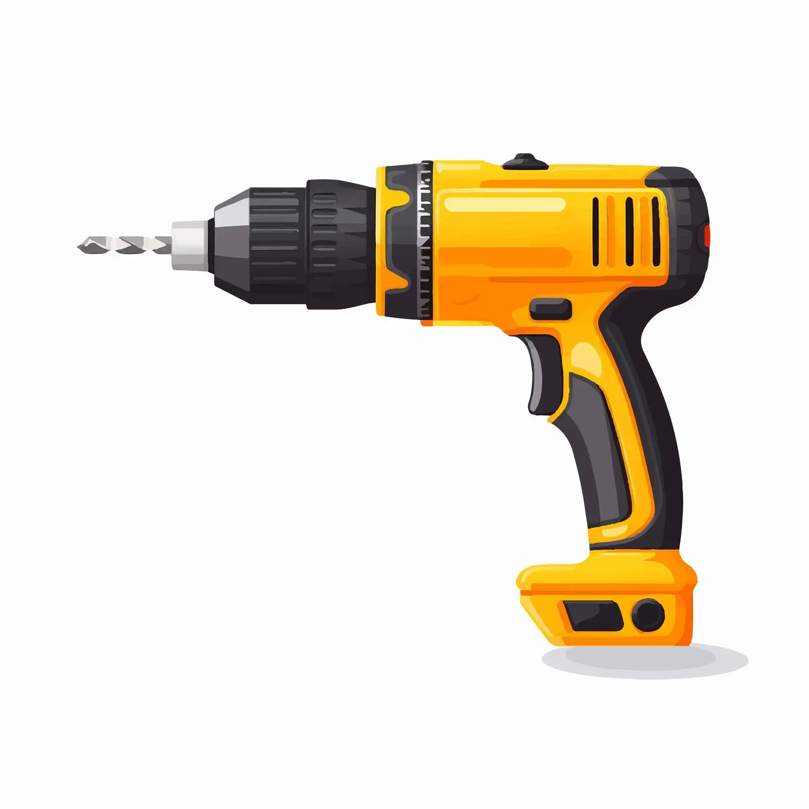 Hand Drill Vector Illustration on White Background — free download from Dotvec