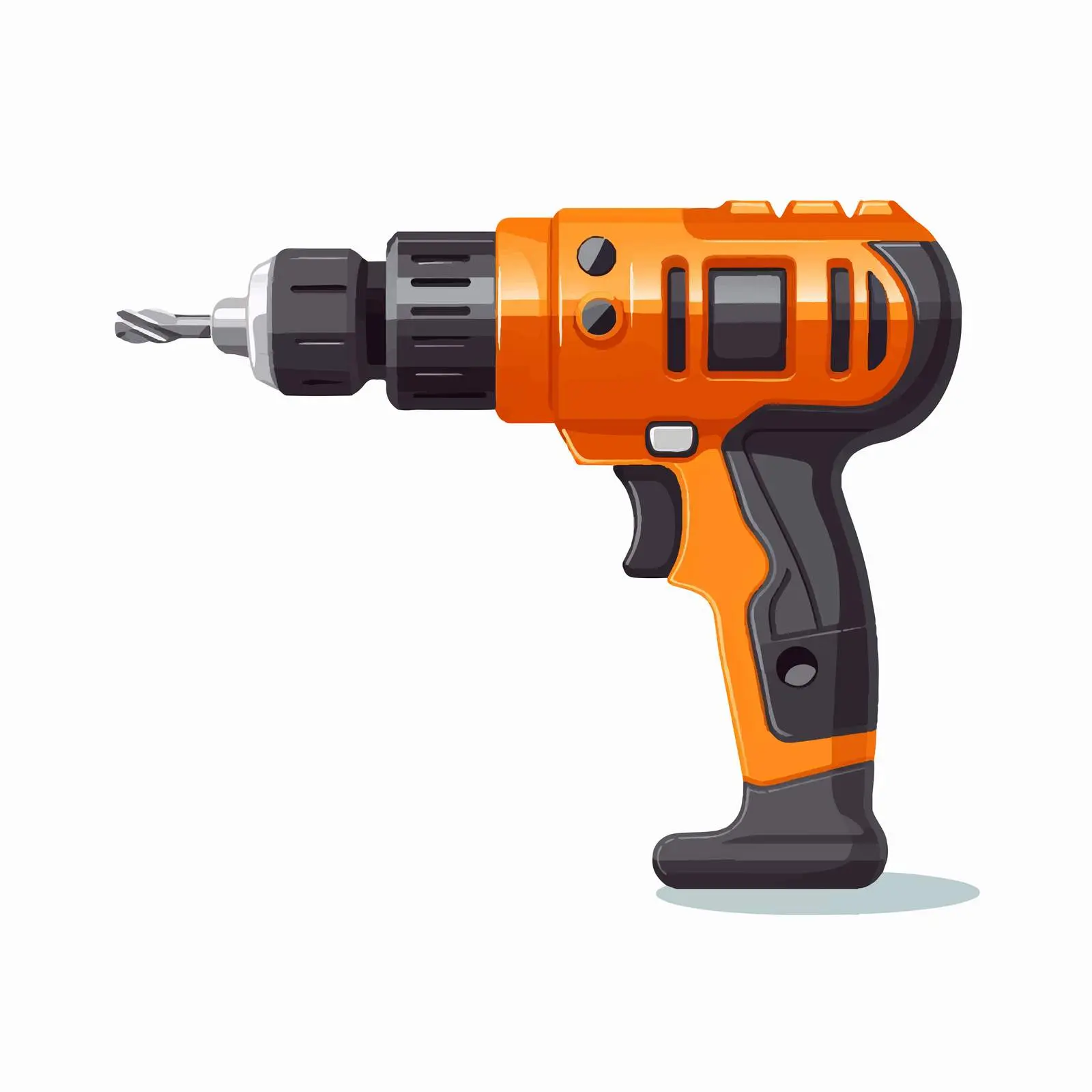 Hand Drill Vector Illustration Isolated on White — free download from Dotvec