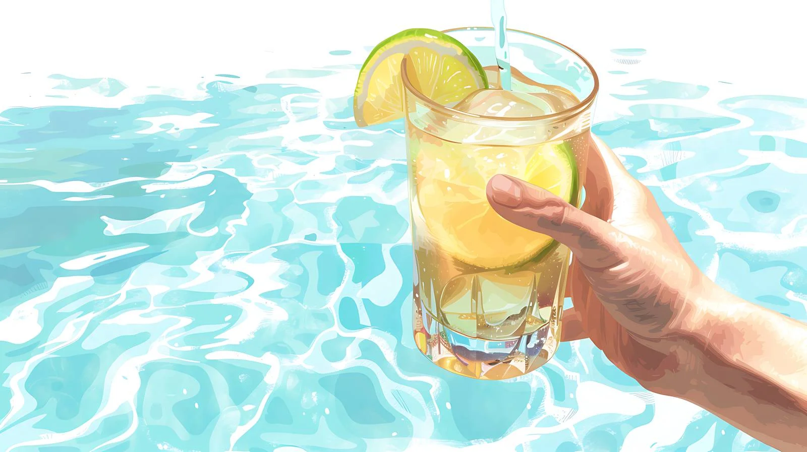 Luxury Poolside Cocktail Relaxation — free download from Dotvec
