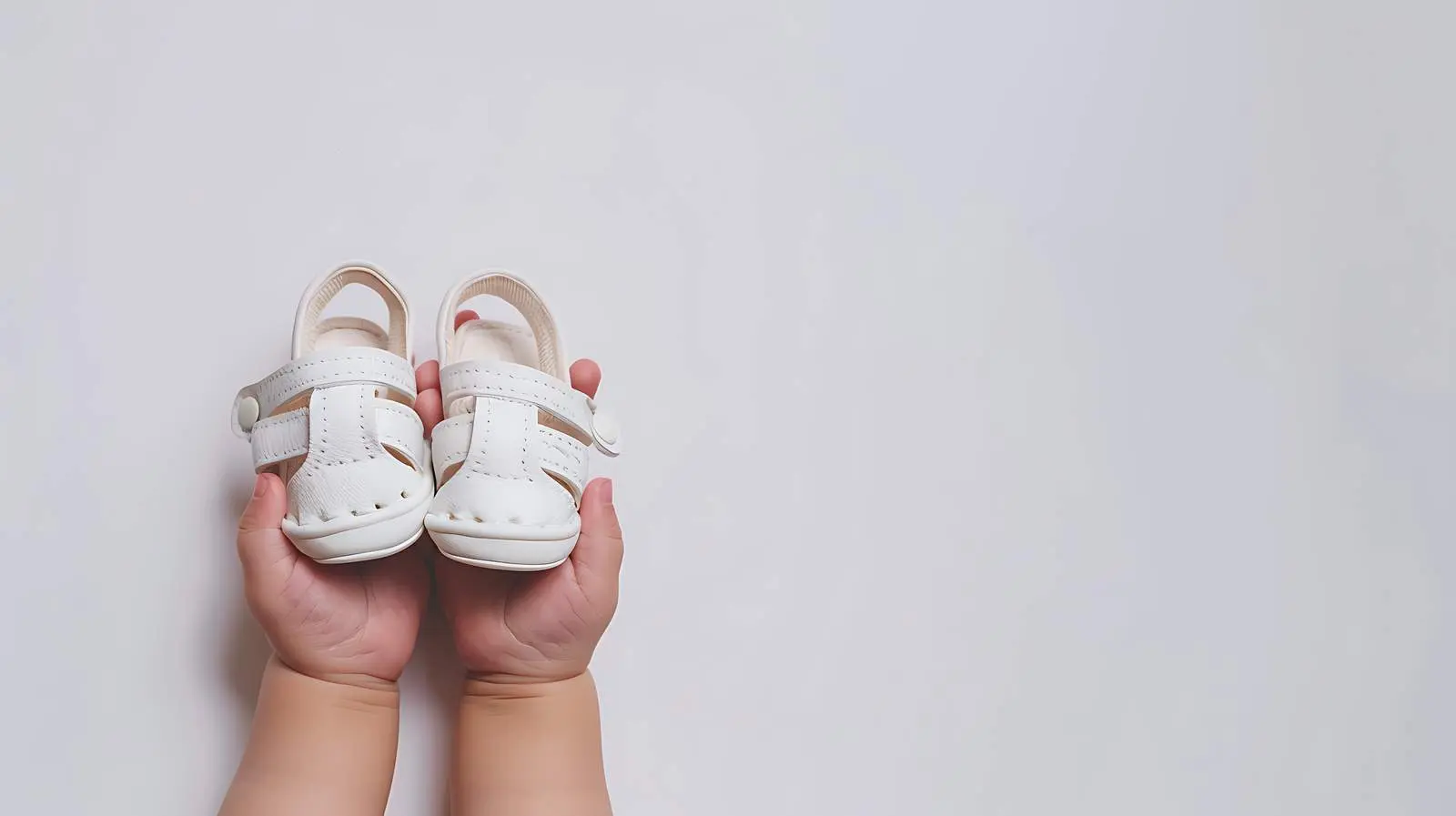 Cute Newborn Baby Sandals in Hand – free outdoor wear image from Dotvec