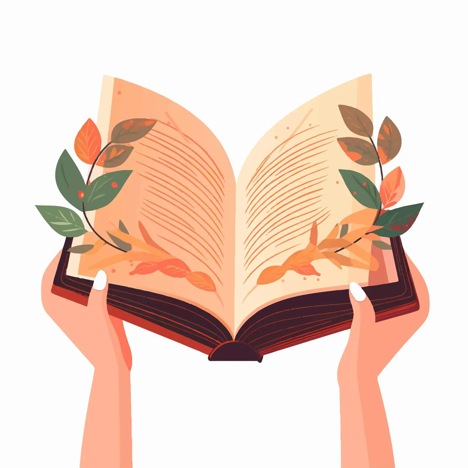 Recommending Classic Literature Hand Holding Book Cover — free download from Dotvec