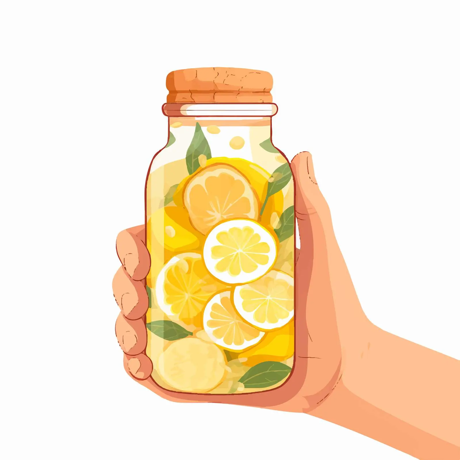 Hand Holding Infused Ginger Water Drink – free elixir image from Dotvec