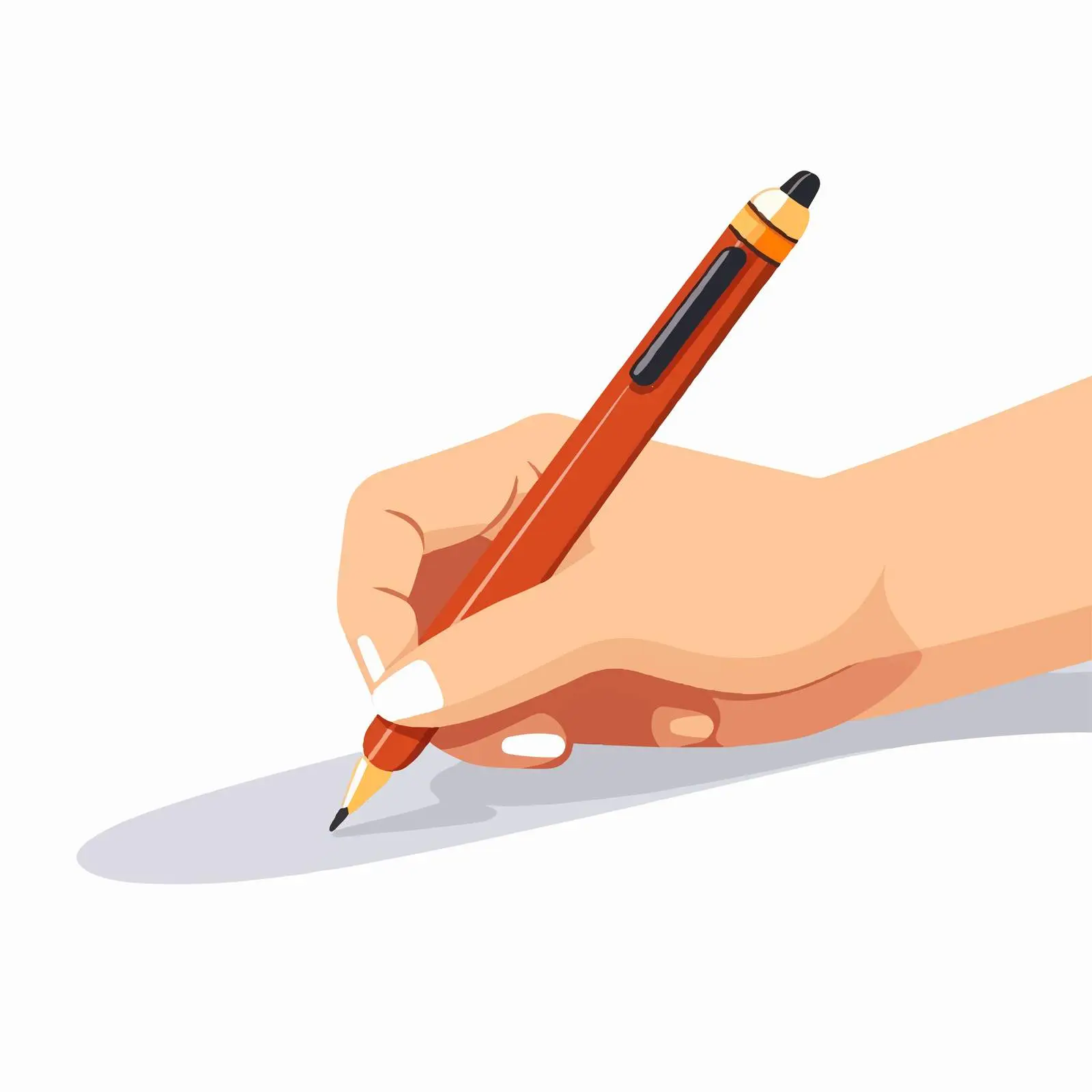 Hand Holding Pencil Icon for Note Taking — free download from Dotvec
