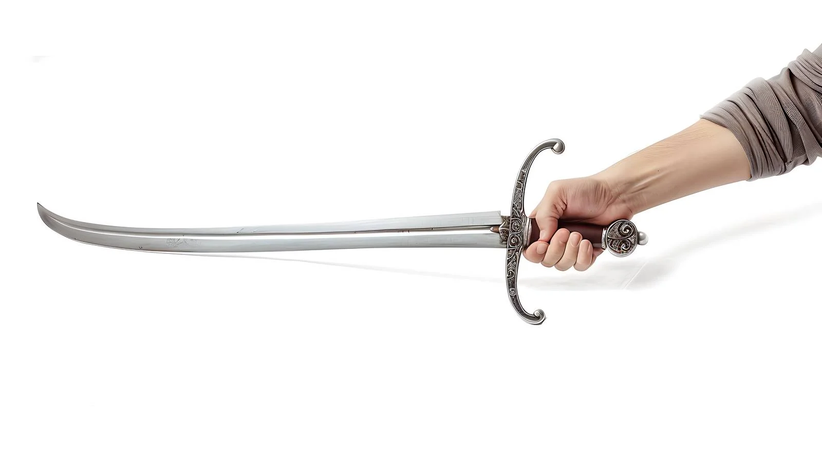 Graceful rapier held in hand isolated — free download from Dotvec