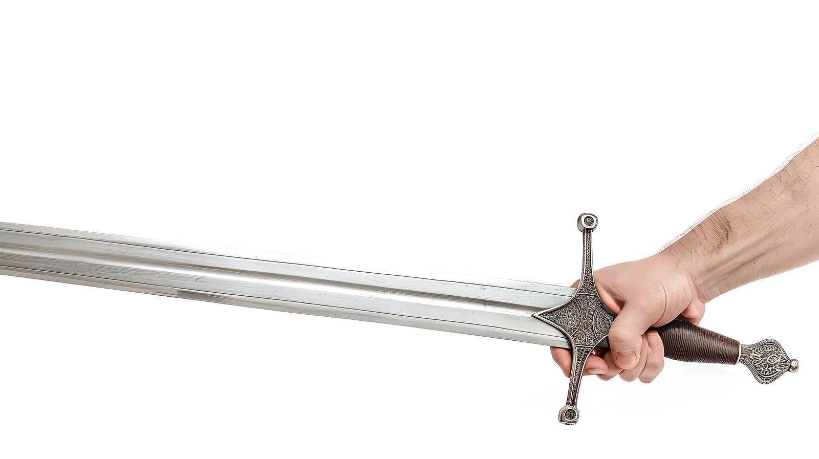 Elegant Rapier Sword Held Neatly Isolated — free download from Dotvec