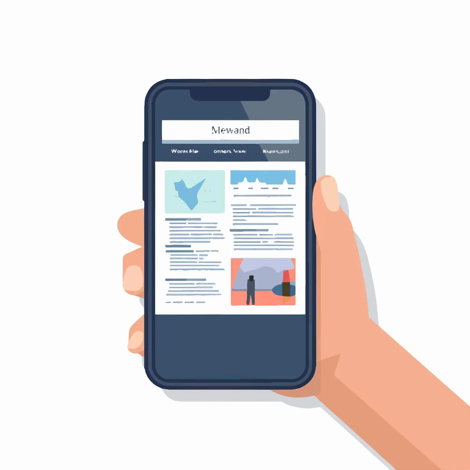 Person Scrolling Smartphone with Finger – free rolling image from Dotvec