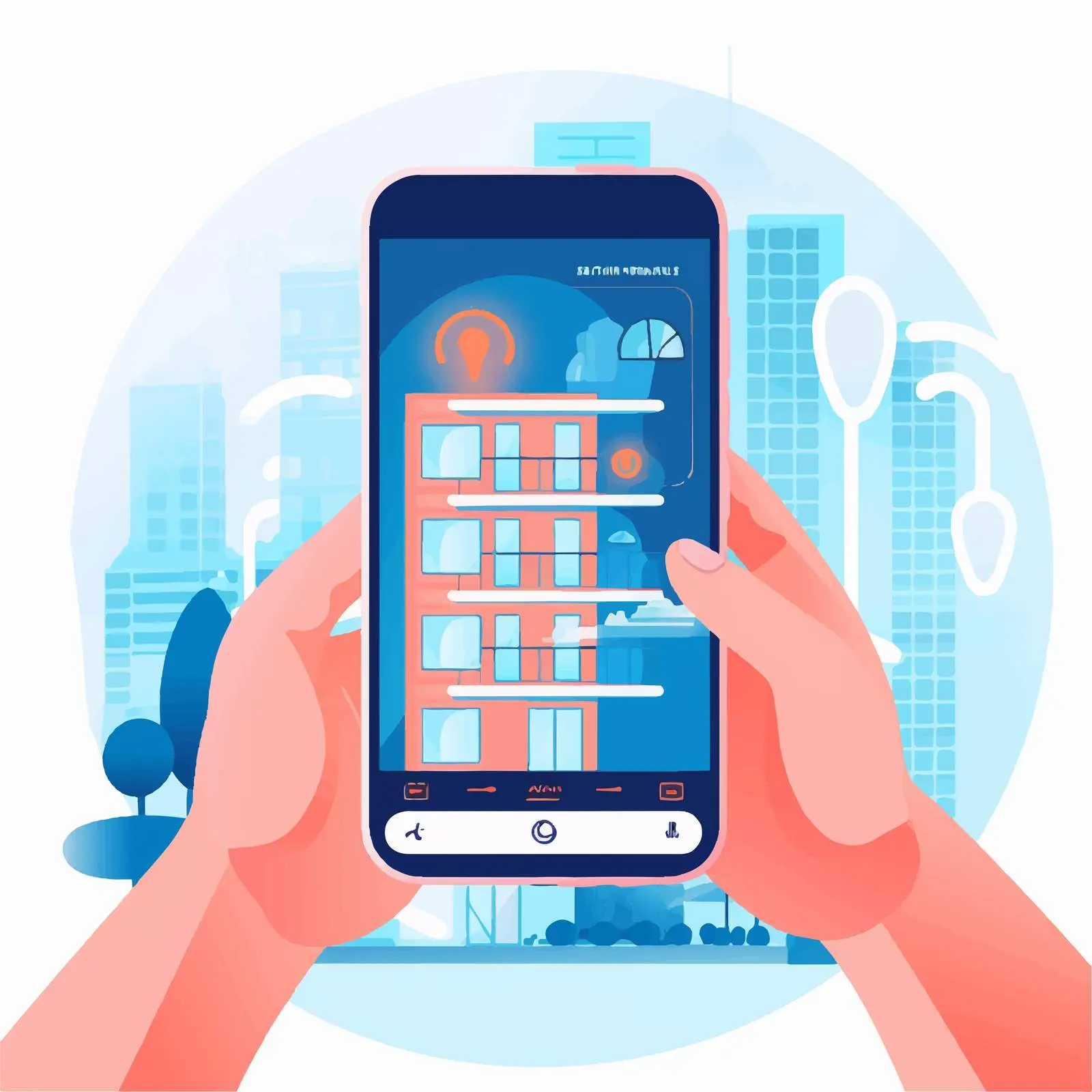 Smartphone App for Home Automation Concept — free download from Dotvec