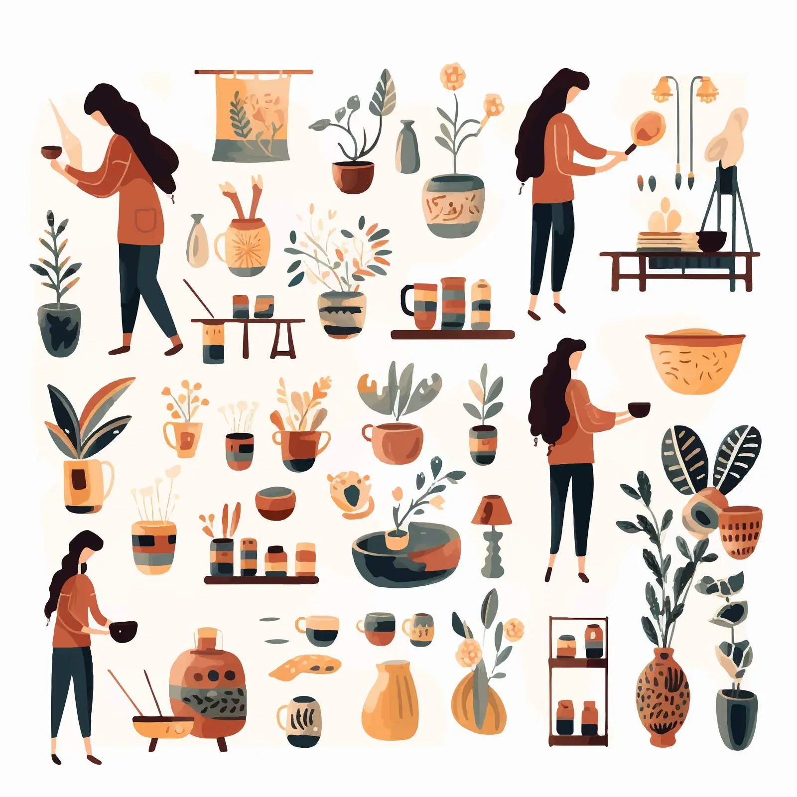 Handmade Craft and Art Set by Creative Artisans — free download from Dotvec