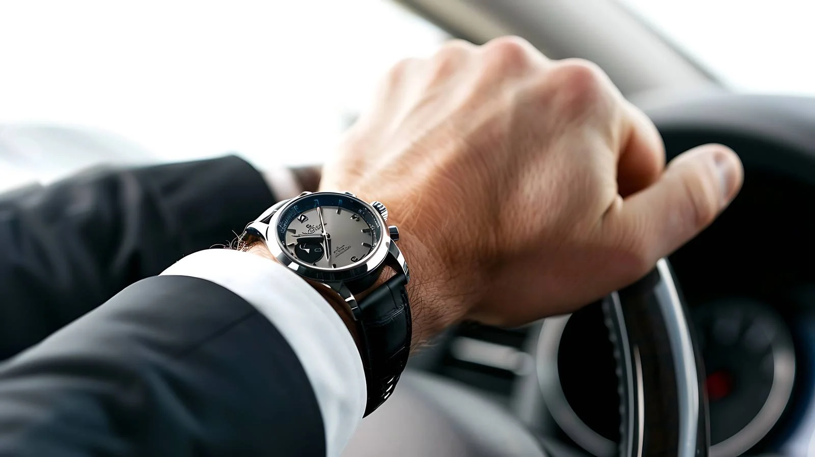 Driving Watch-Wearing Man — free download from Dotvec