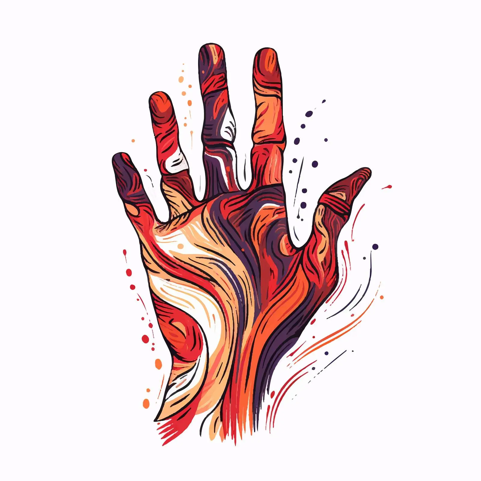 Hand Painted Cartoon Line Vector Illustration — free download from Dotvec