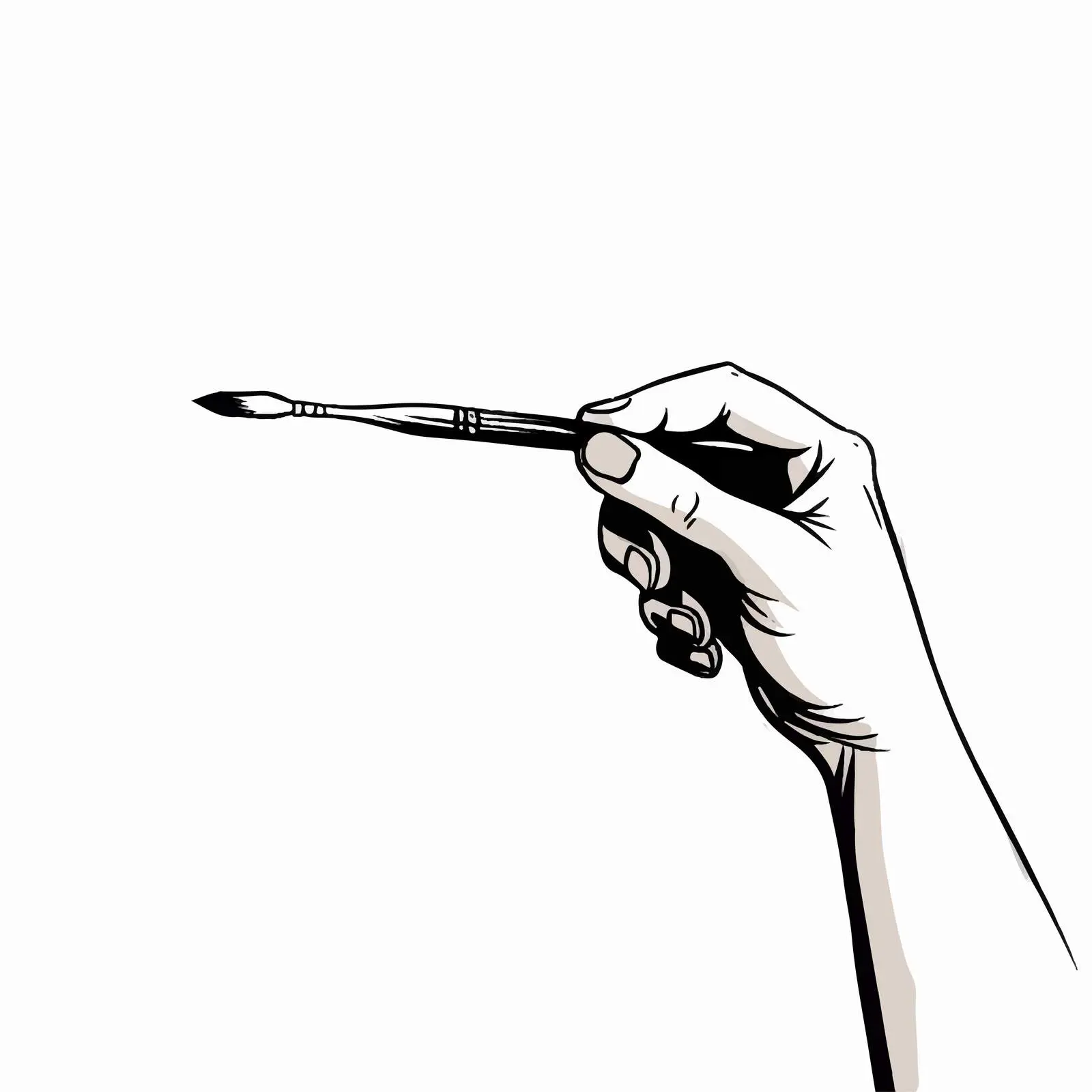 Hand Painted Cartoon Line Vector Illustration — free download from Dotvec