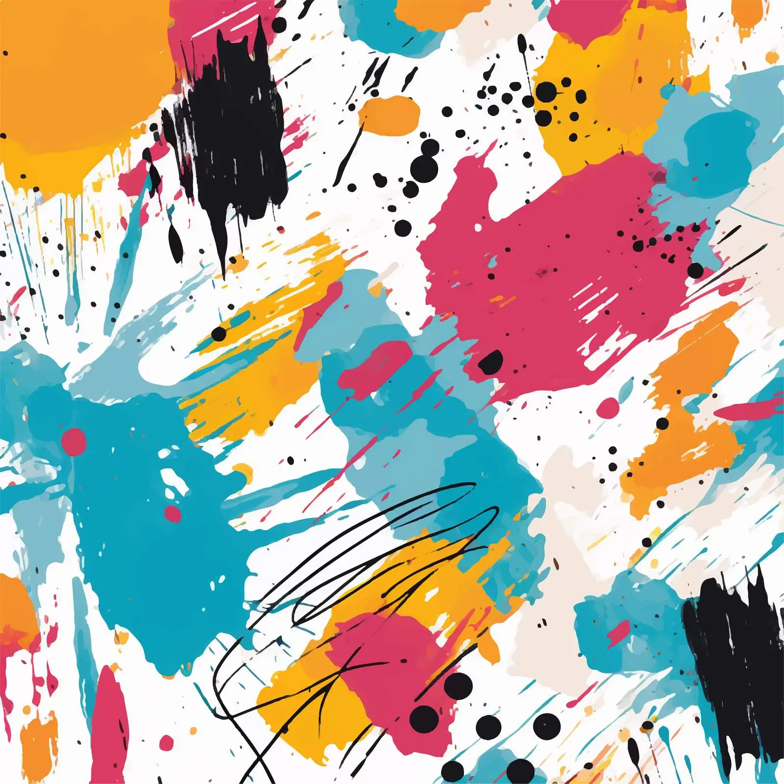 Hand-Painted Seamless Pattern with Brush Strokes — free download from Dotvec